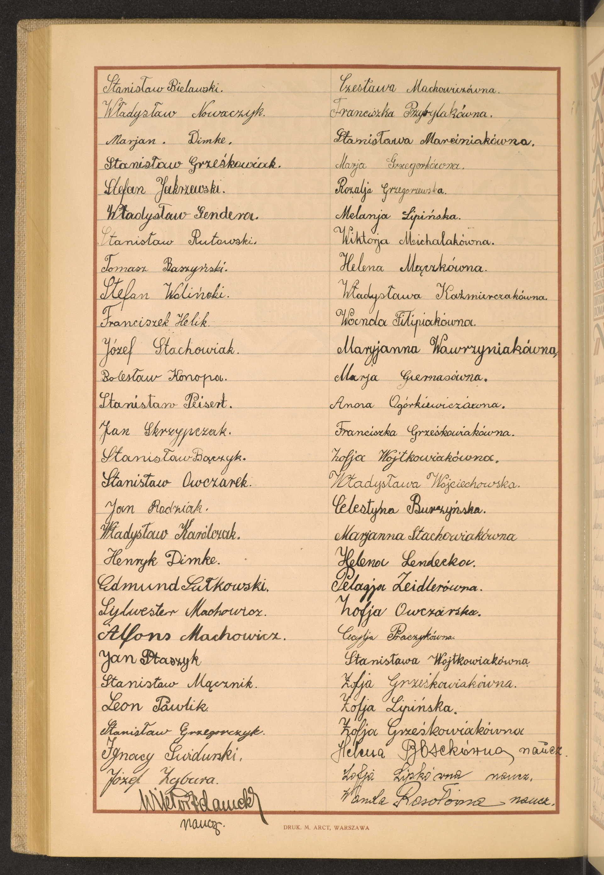 Podpis Wanda Rosół na stronie nr 246 w tomie nr 32