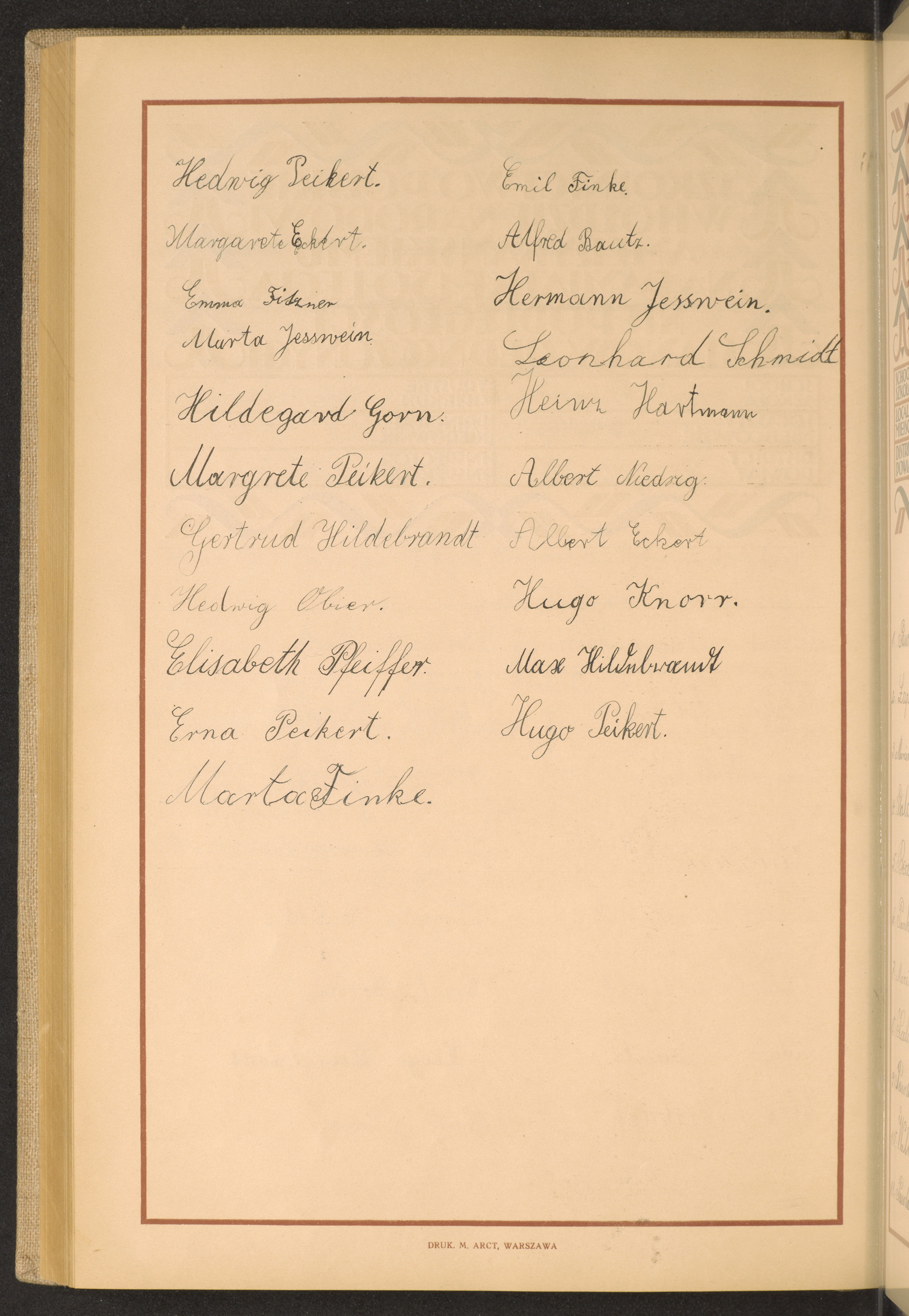 Podpis Marta Jesswein na stronie nr 252 w tomie nr 32