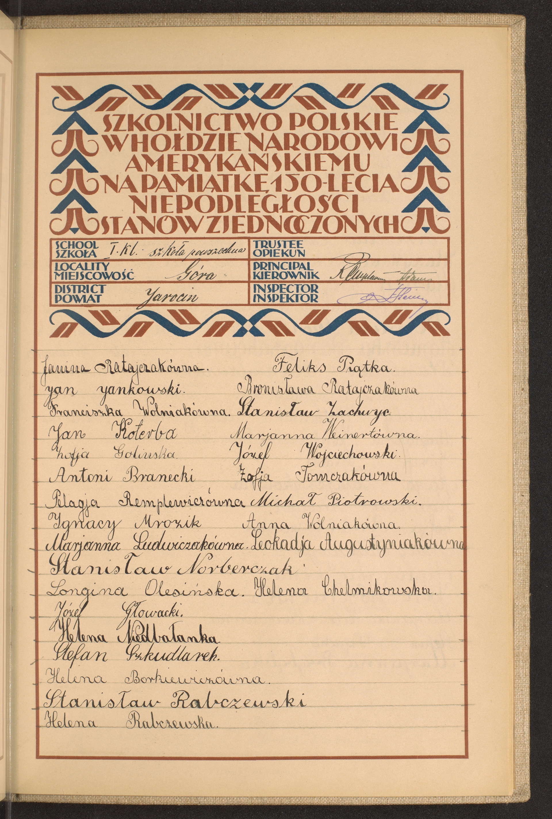 Podpis  nieczytelny podpis na stronie nr 261 w tomie nr 32