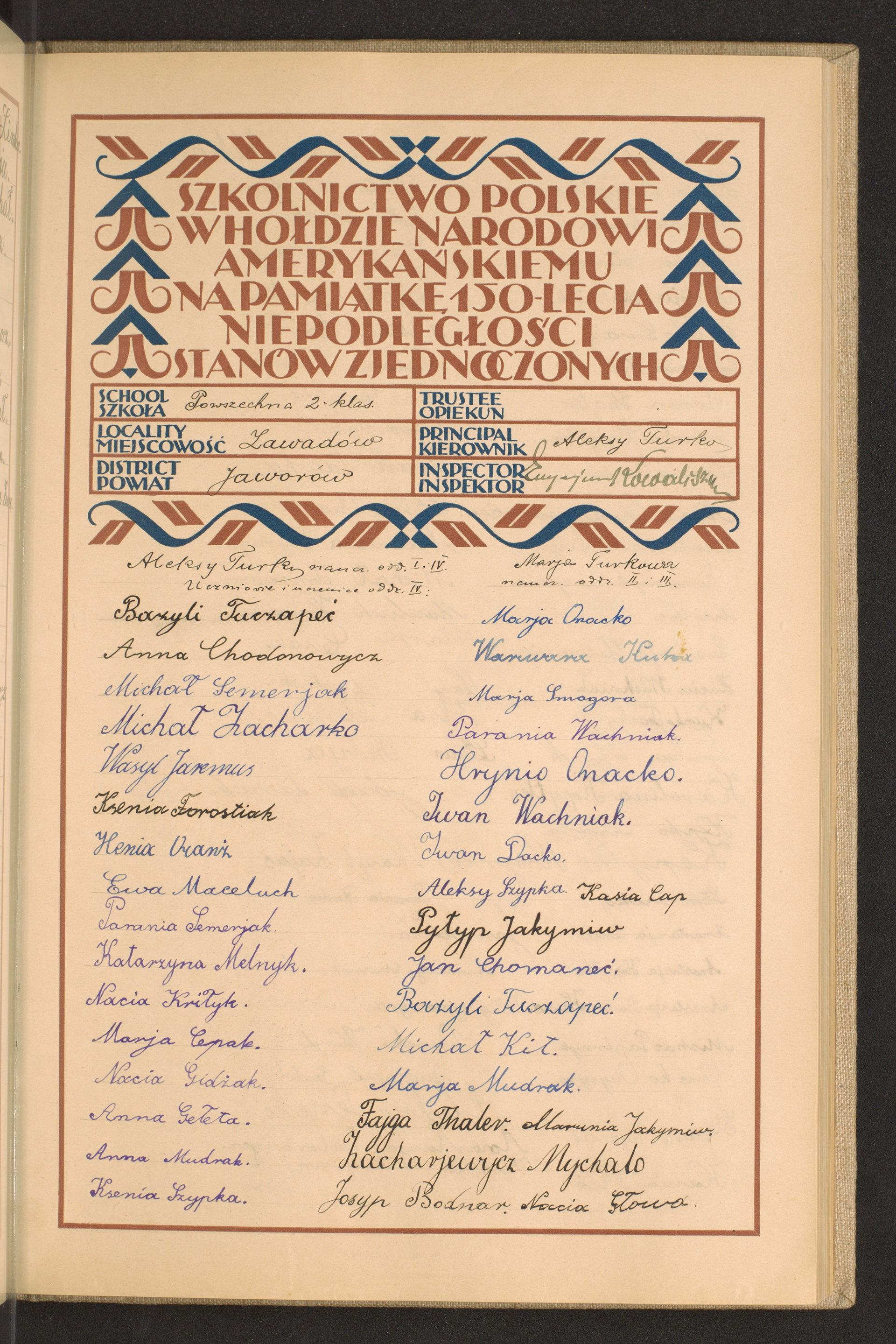 Podpis Jan Chomaneć na stronie nr 101 w tomie nr 34