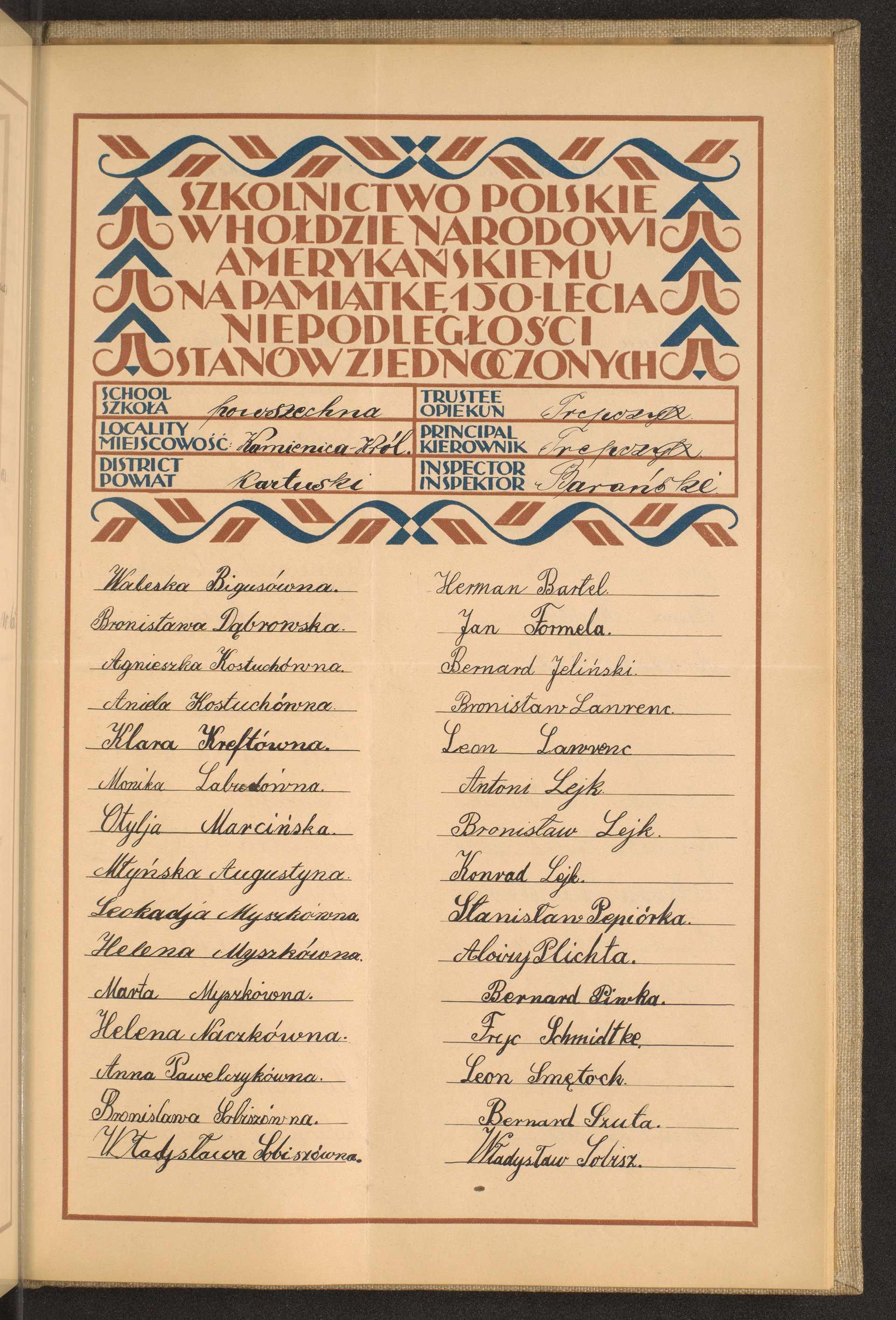 Podpis Jan Formela na stronie nr 257 w tomie nr 35