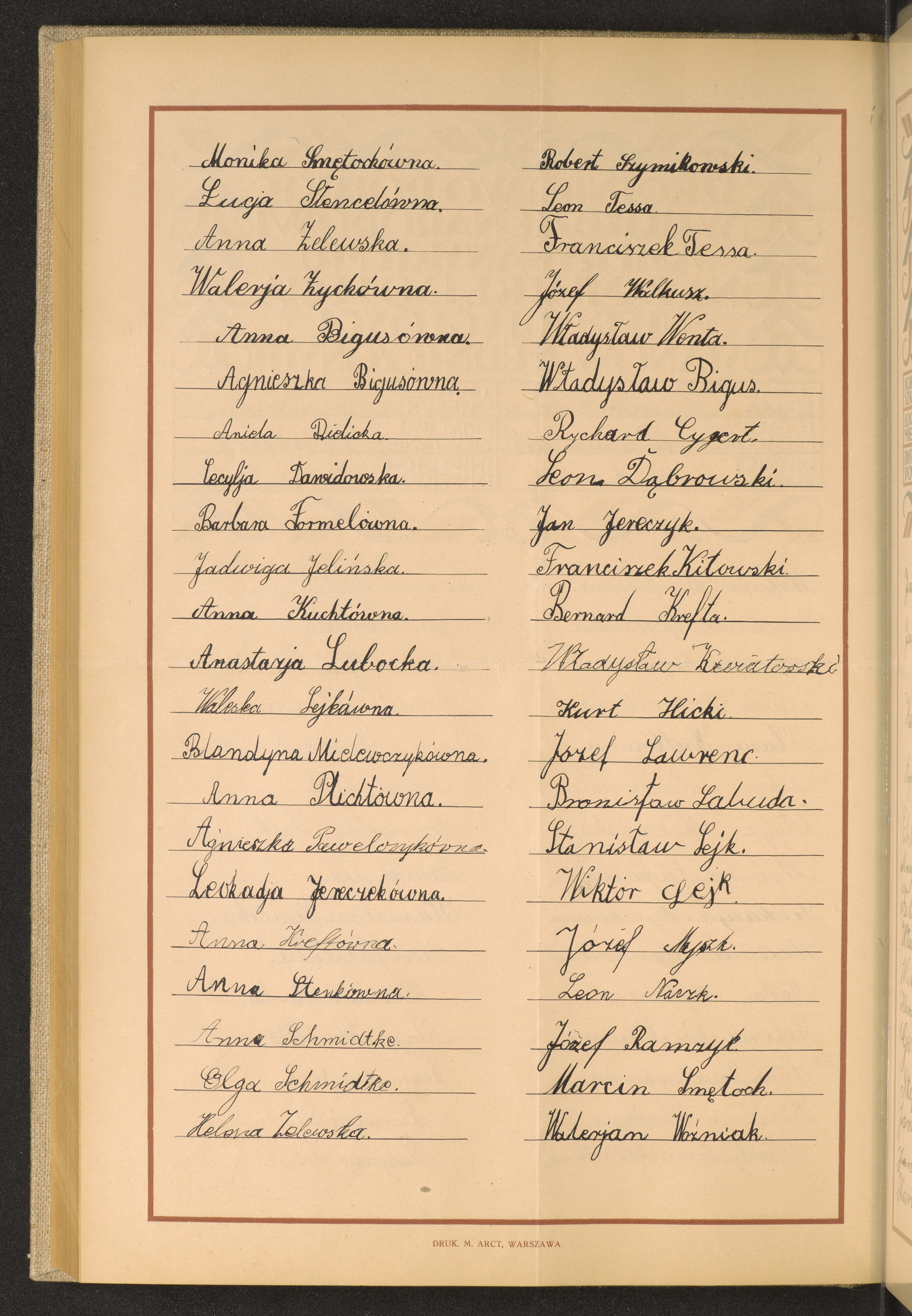 Podpis Anna Kuchta na stronie nr 258 w tomie nr 35