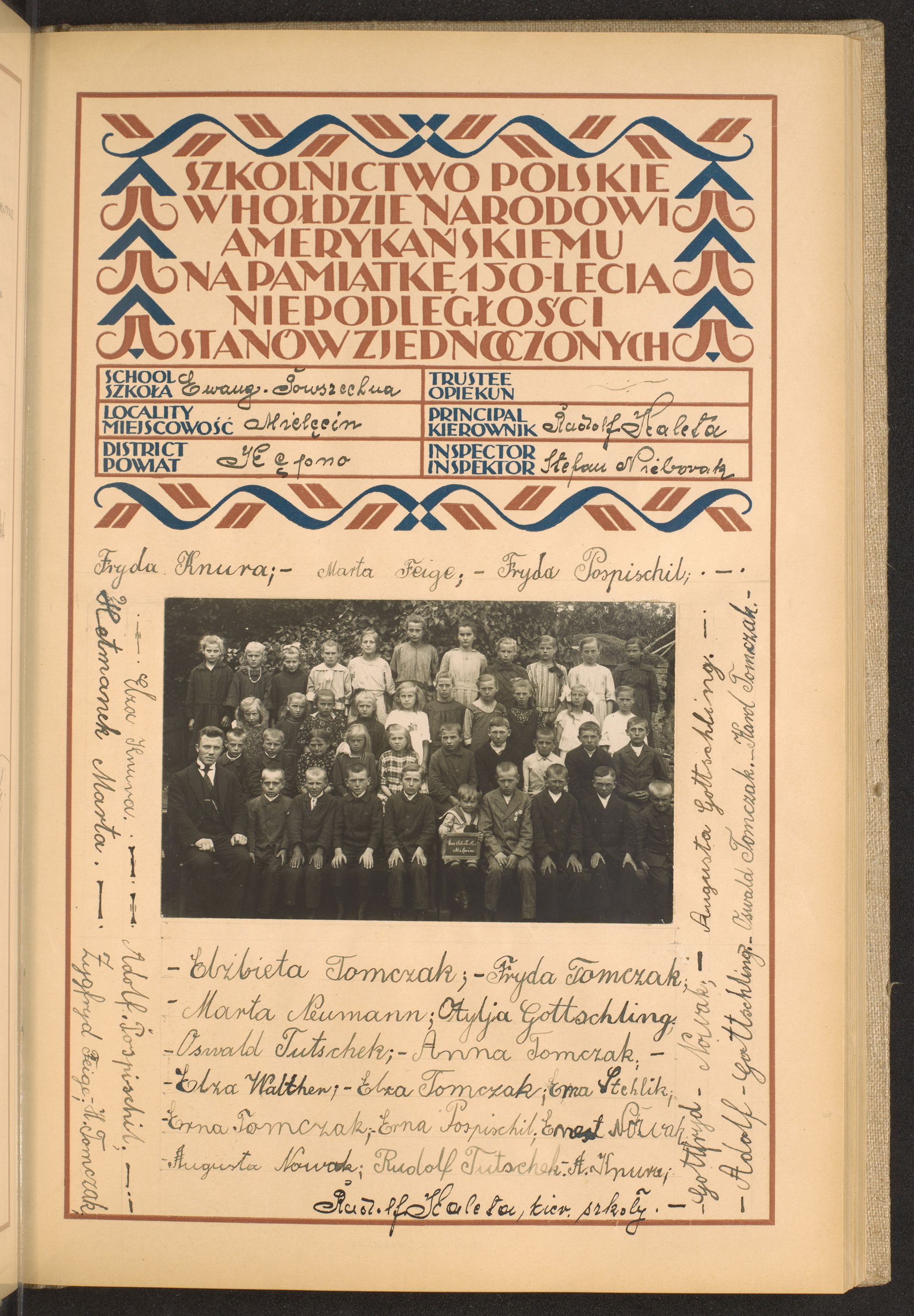 Podpis A. Knura na stronie nr 55 w tomie nr 36