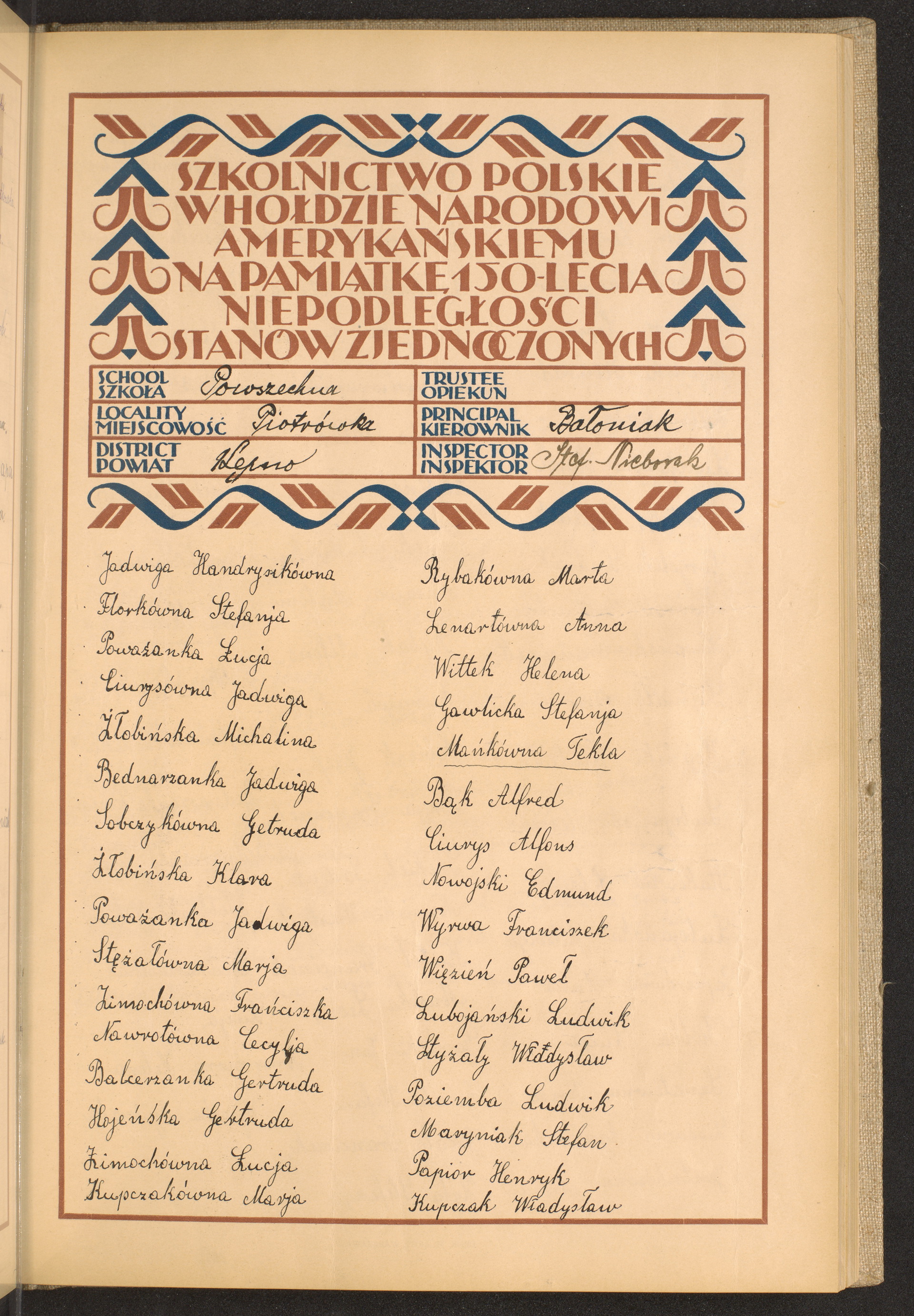 Podpis Gertruda Hojeńska na stronie nr 79 w tomie nr 36