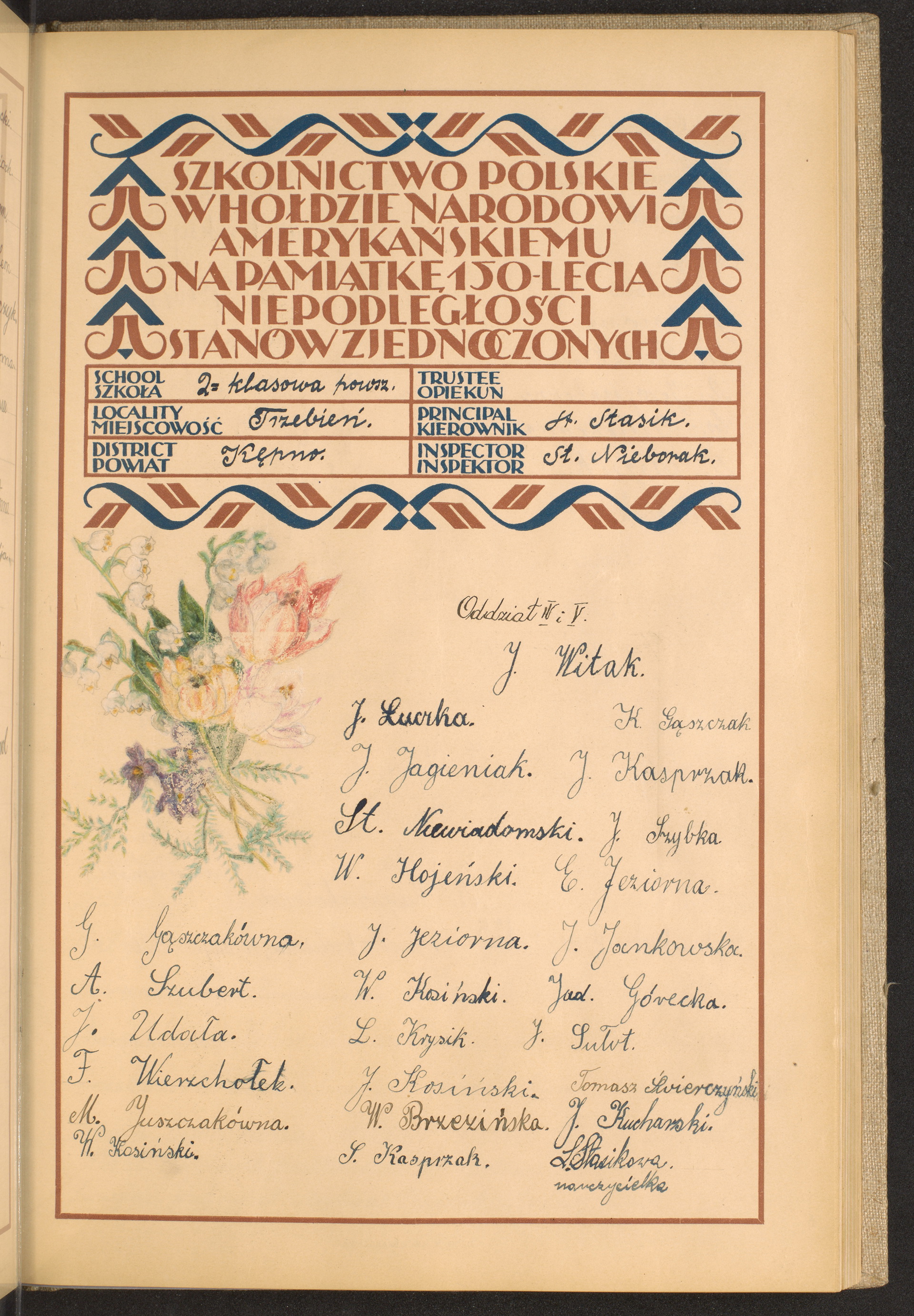 Podpis St. Stasik na stronie nr 121 w tomie nr 36