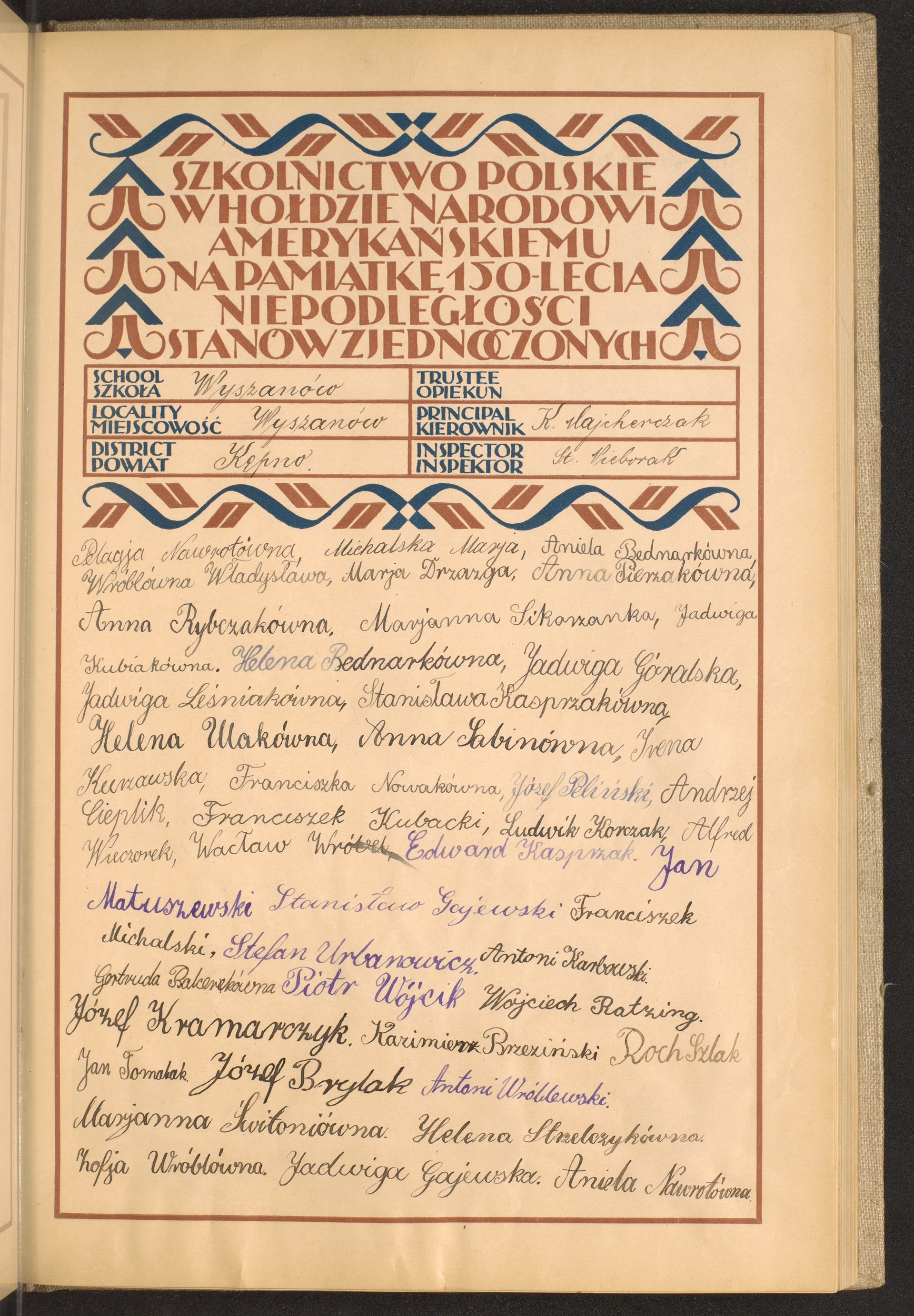 Podpis Aniela Nawrot na stronie nr 133 w tomie nr 36