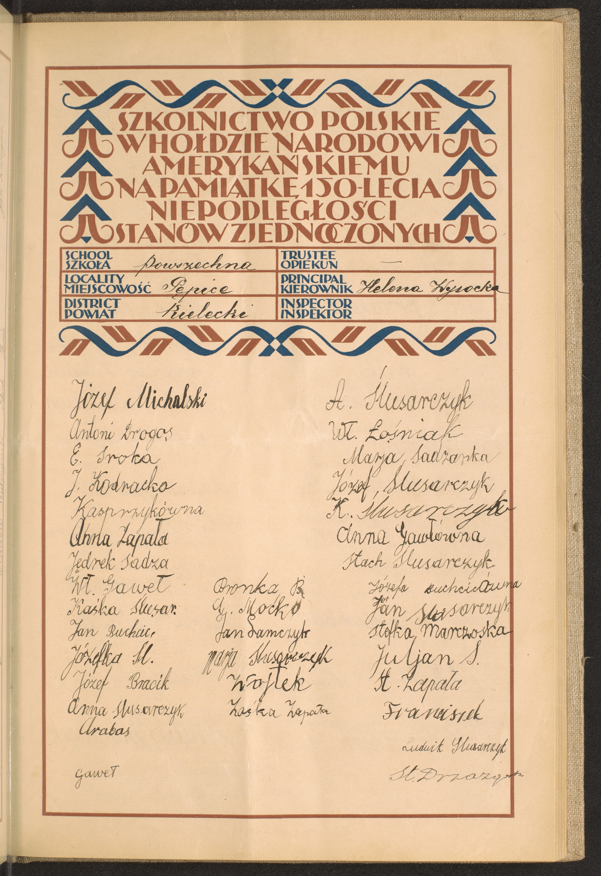 Podpis St. Drzazga na stronie nr 177 w tomie nr 36