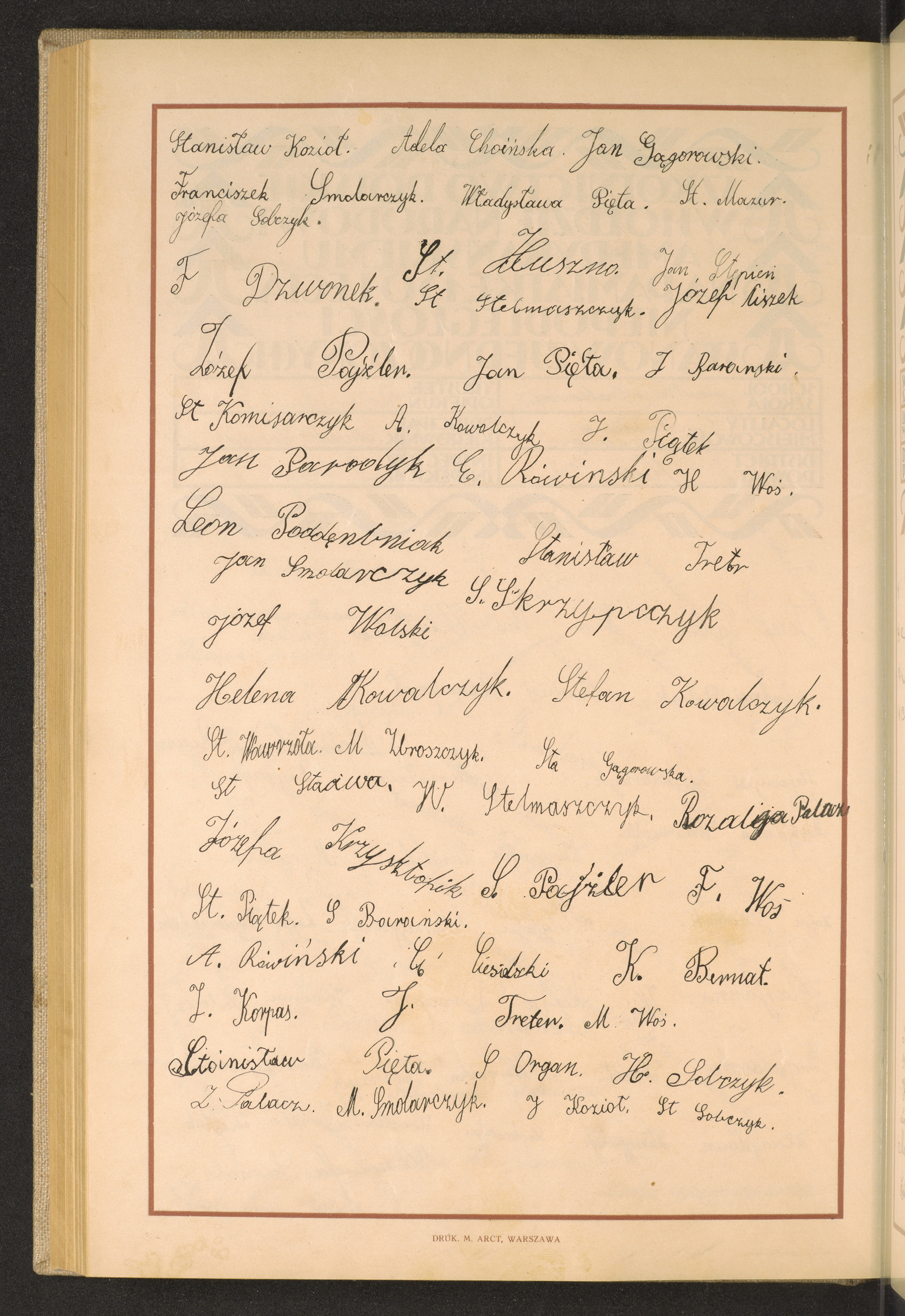 Podpis Józef Wolski na stronie nr 226 w tomie nr 36