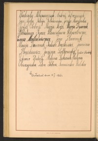 Podpis Franciszka Belska na stronie nr 234 w tomie nr 36