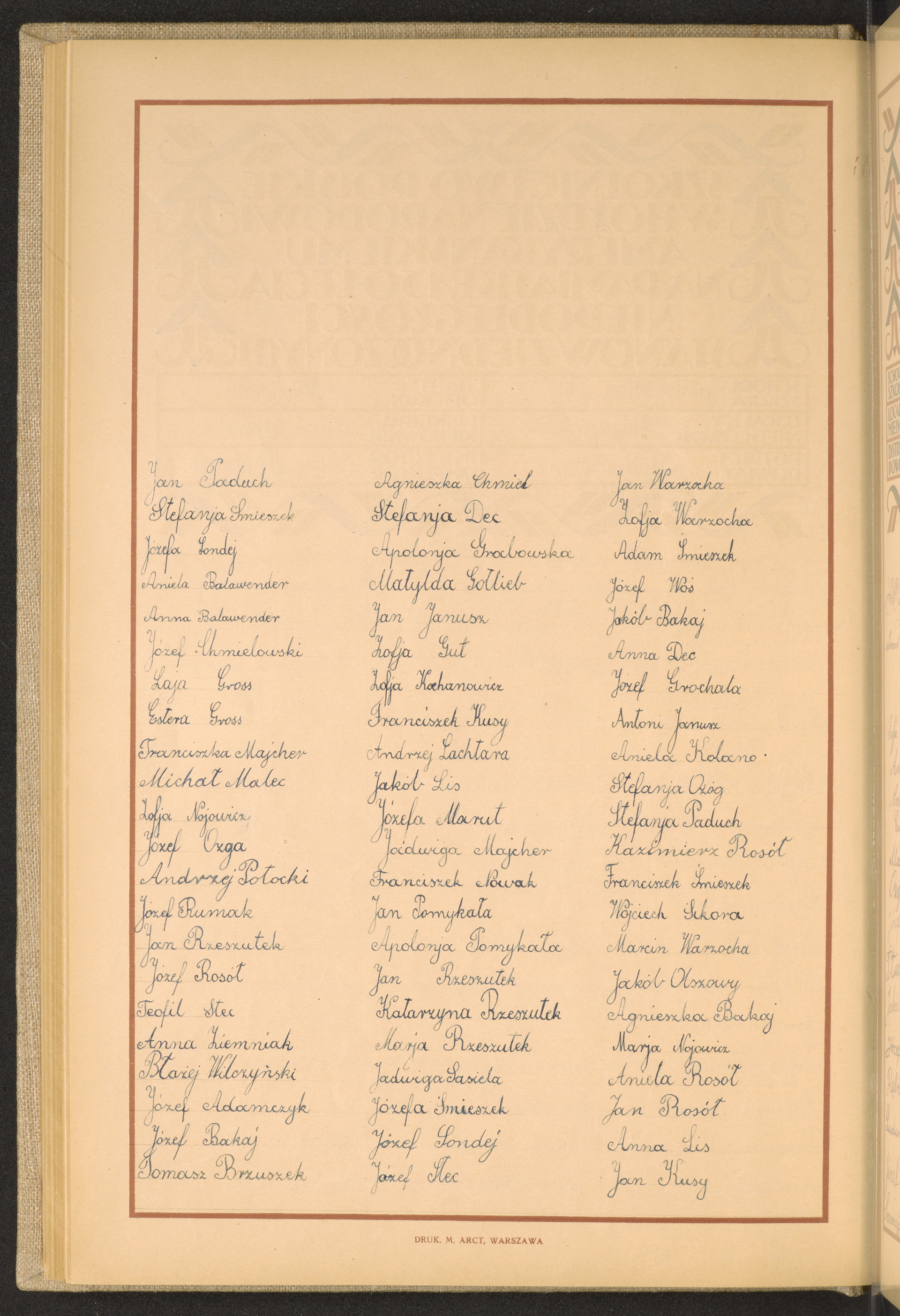 Podpis Michał Malec na stronie nr 116 w tomie nr 37