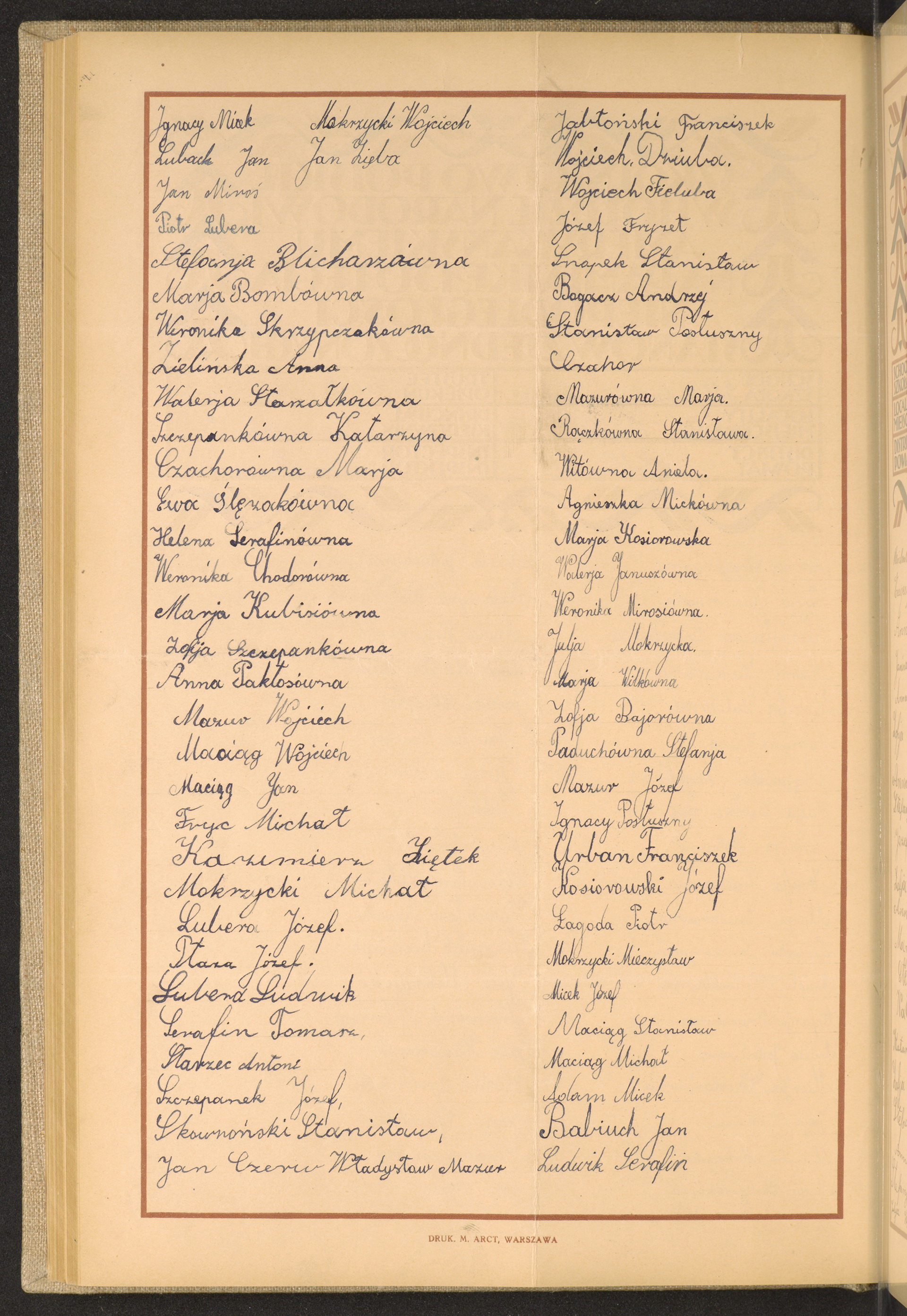 Podpis Ignacy Mitek na stronie nr 172 w tomie nr 37