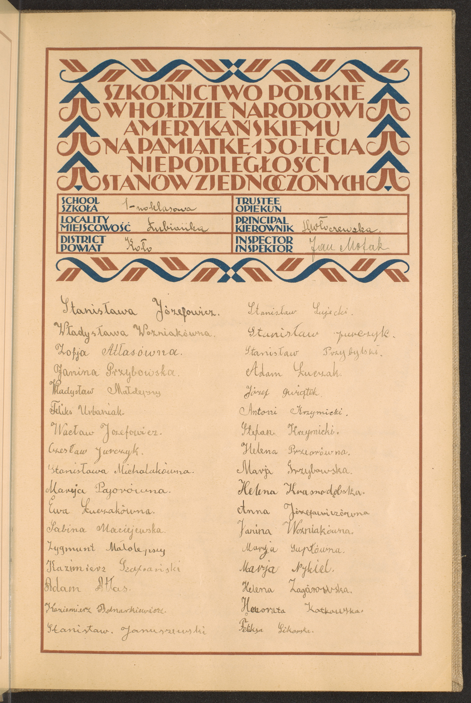 Podpis H. Włoczewska na stronie nr 31 w tomie nr 38