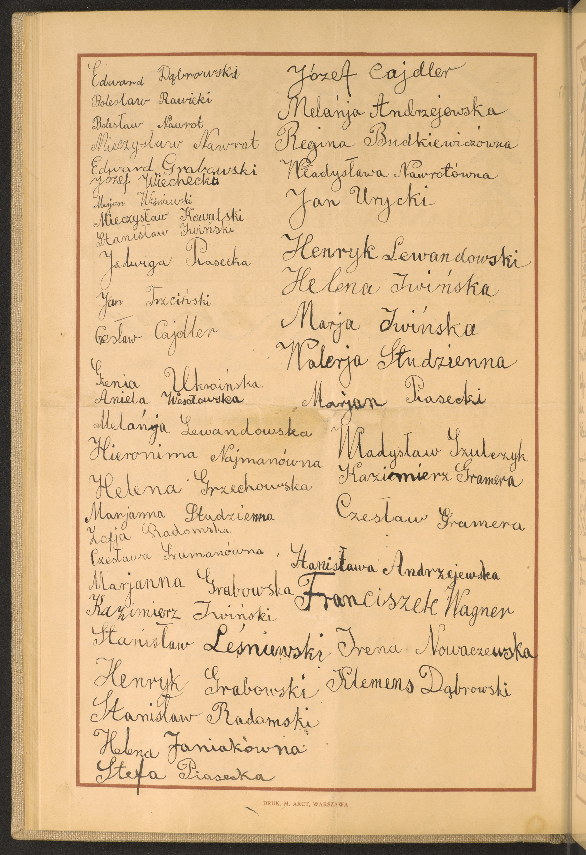 Podpis Edward Dąbrowski na stronie nr 86 w tomie nr 38