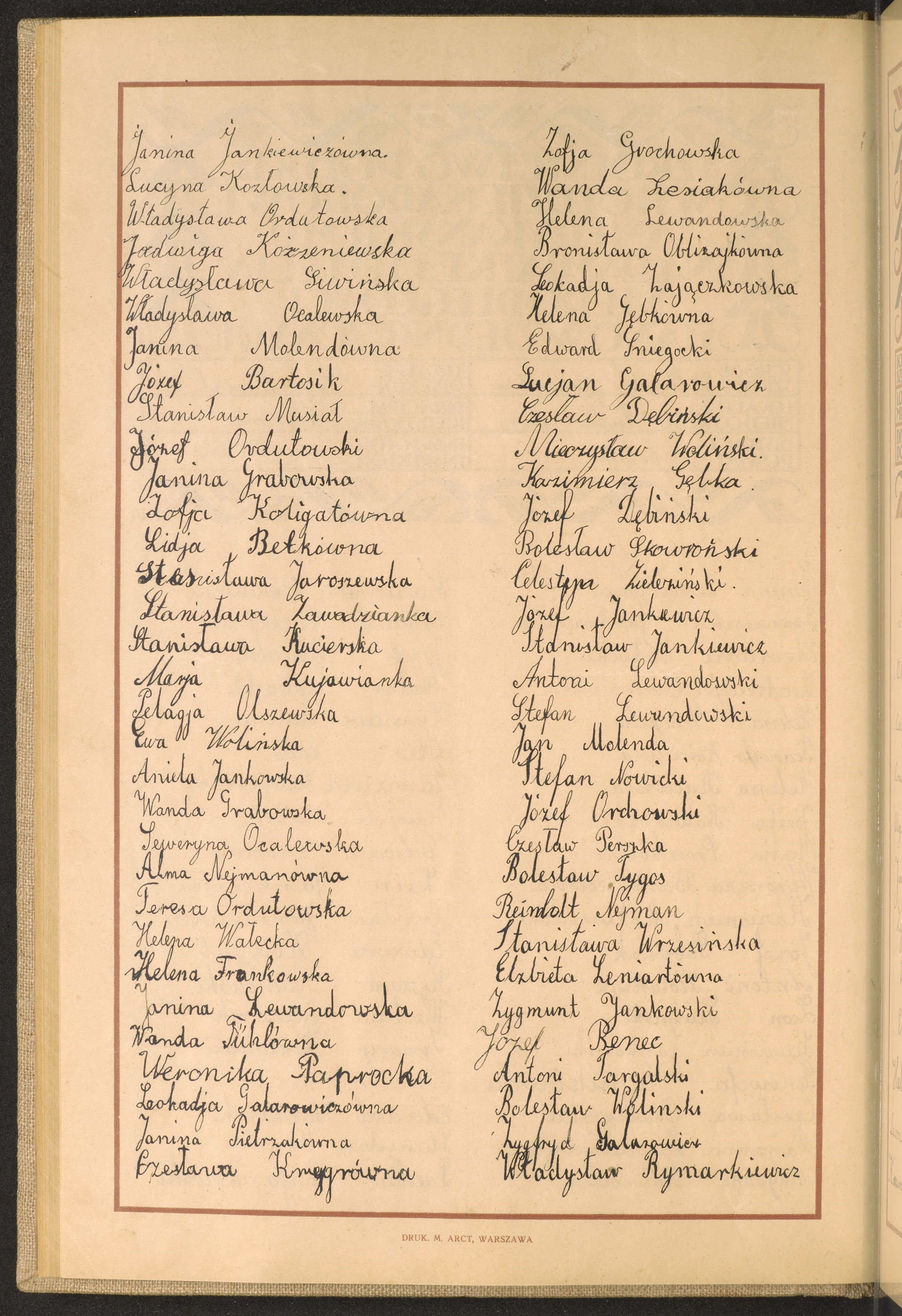 Podpis Władysław  Rymarkiewicz na stronie nr 92 w tomie nr 38