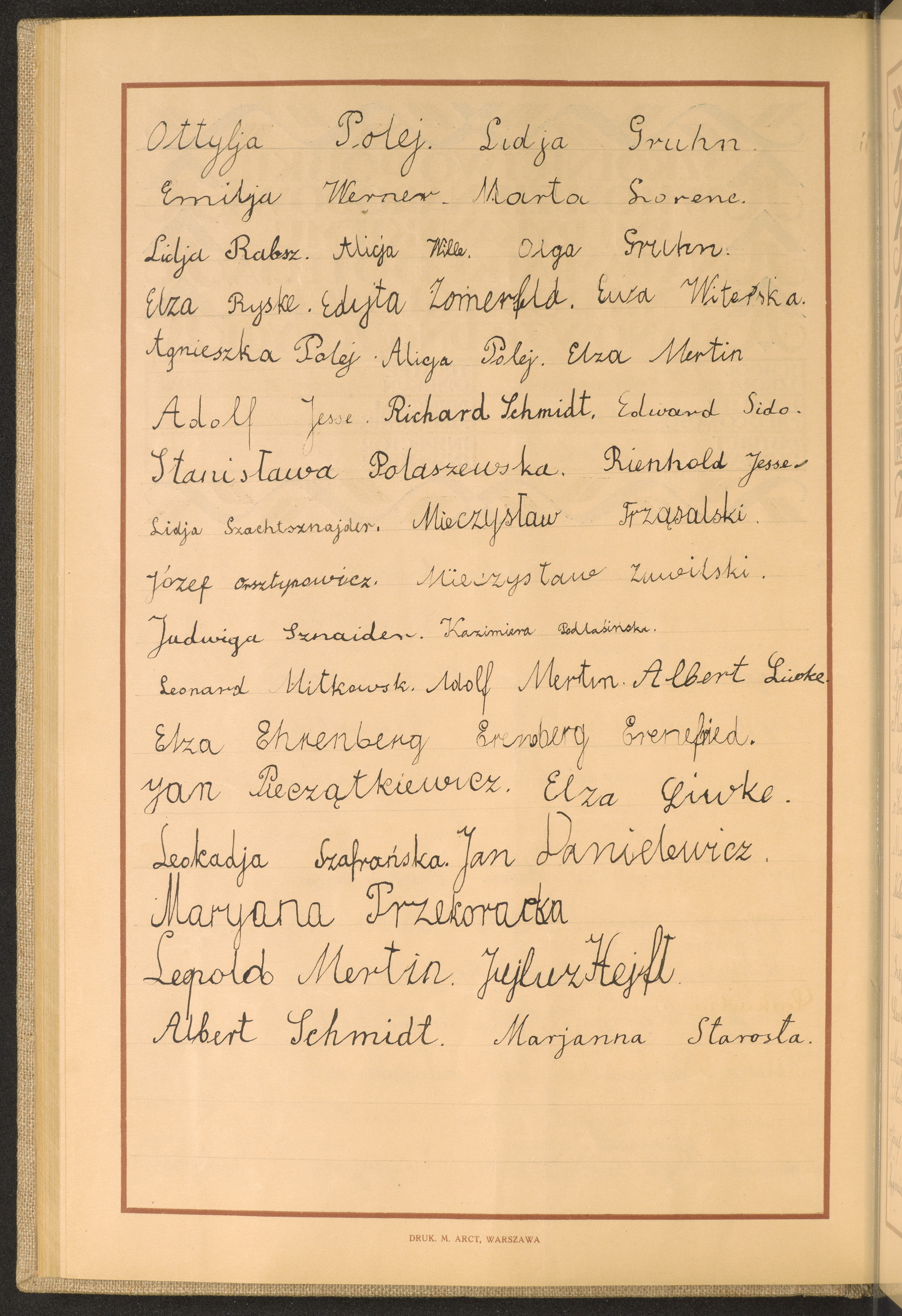 Podpis Marianna Starosta na stronie nr 94 w tomie nr 38