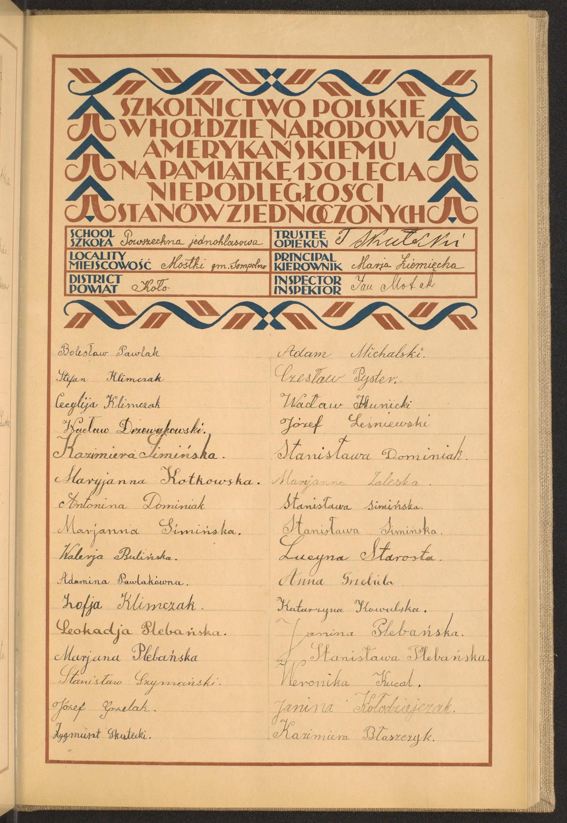 Podpis T. Skutecki na stronie nr 95 w tomie nr 38