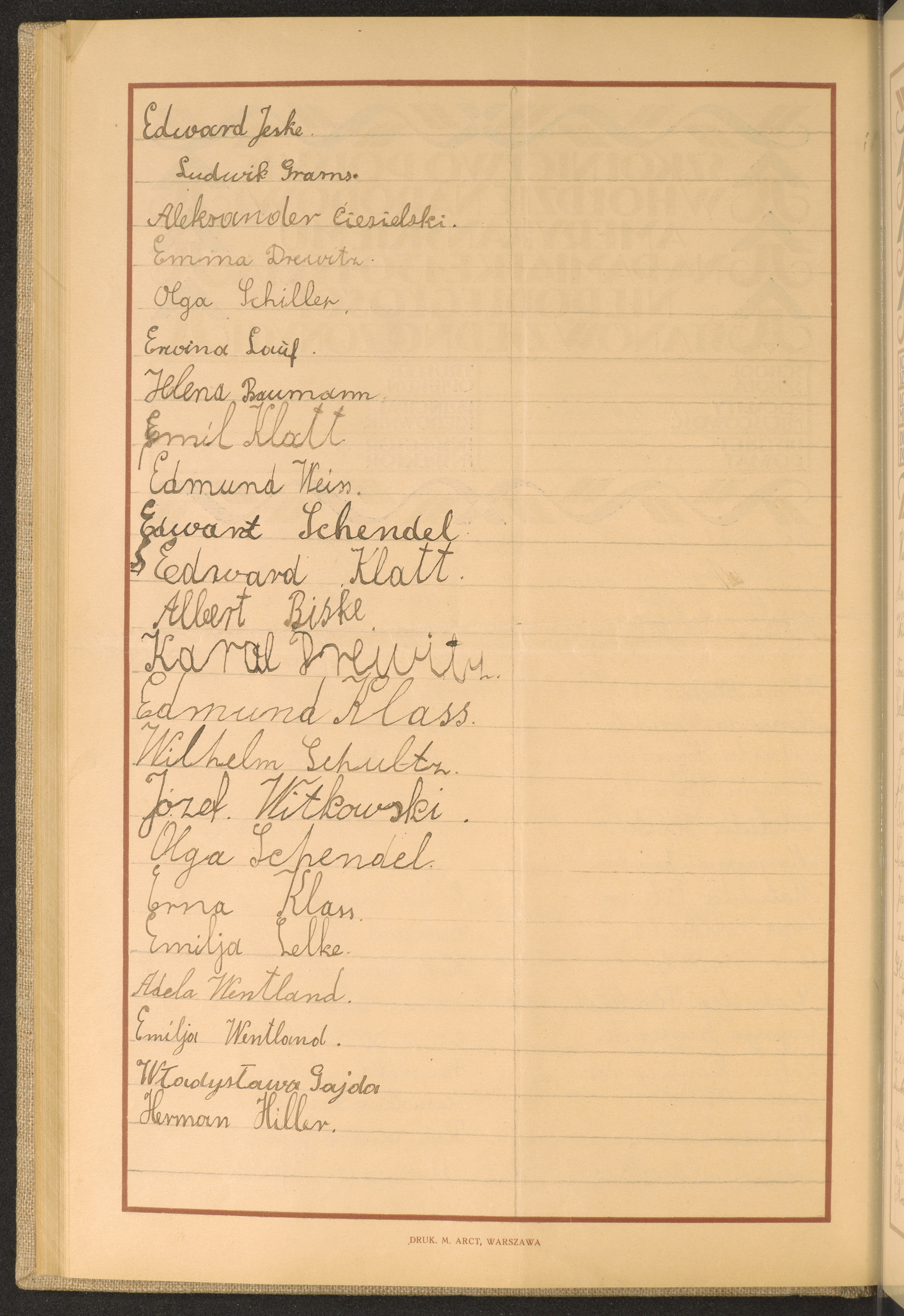 Podpis Edward Jeske na stronie nr 138 w tomie nr 38