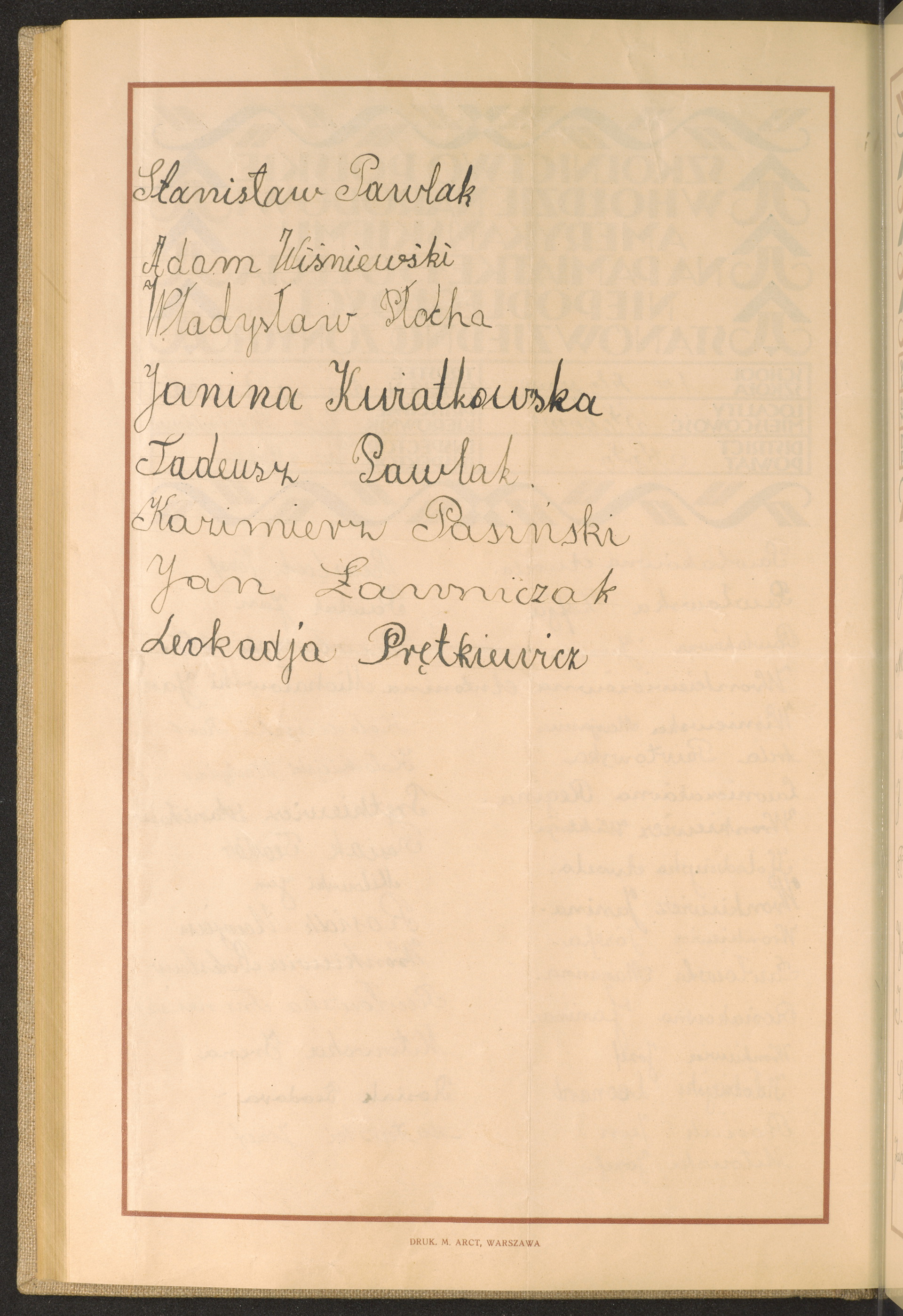 Podpis Leokadia Prętkiewicz na stronie nr 178 w tomie nr 38