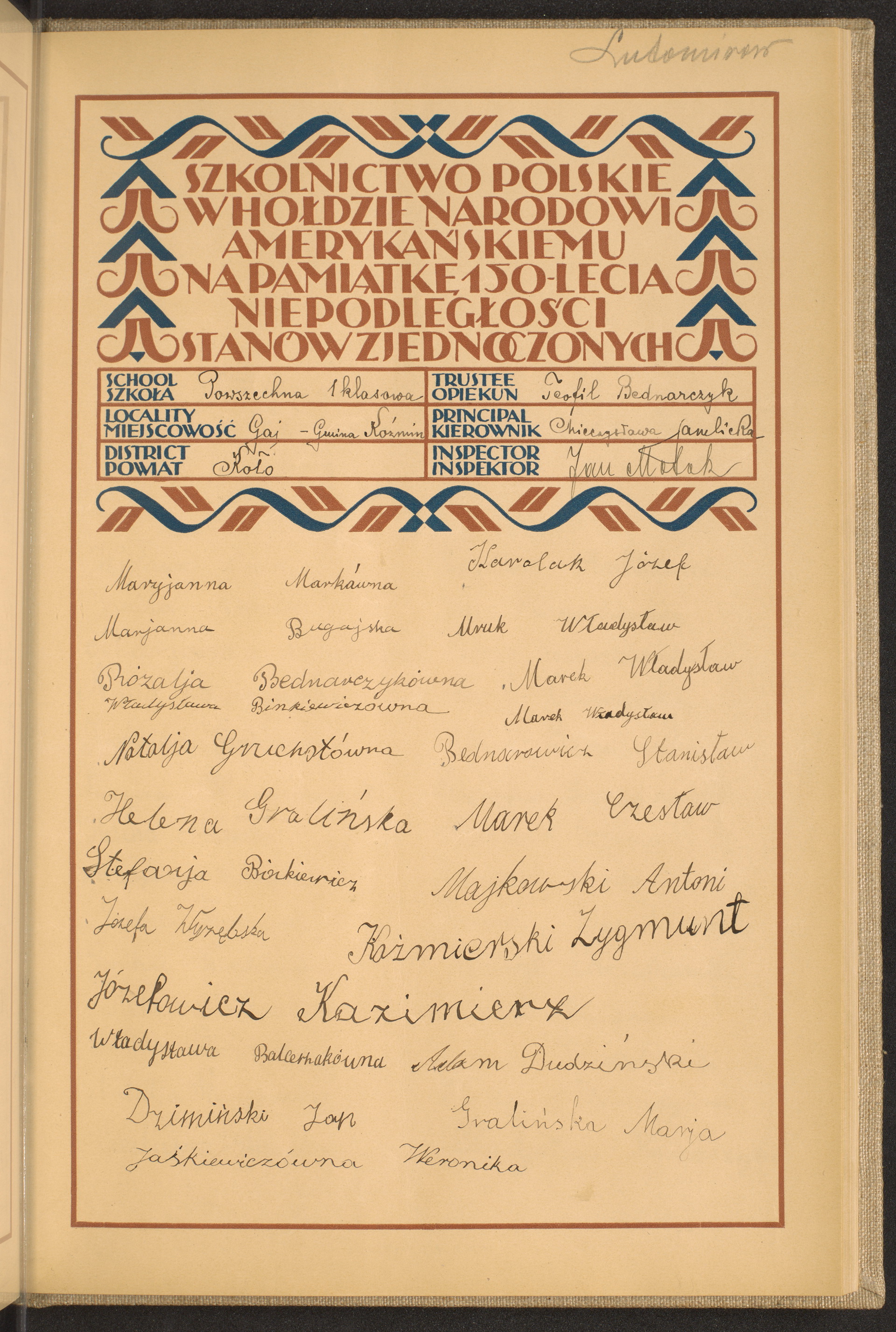 Podpis Teofil Bednarczyk na stronie nr 197 w tomie nr 38