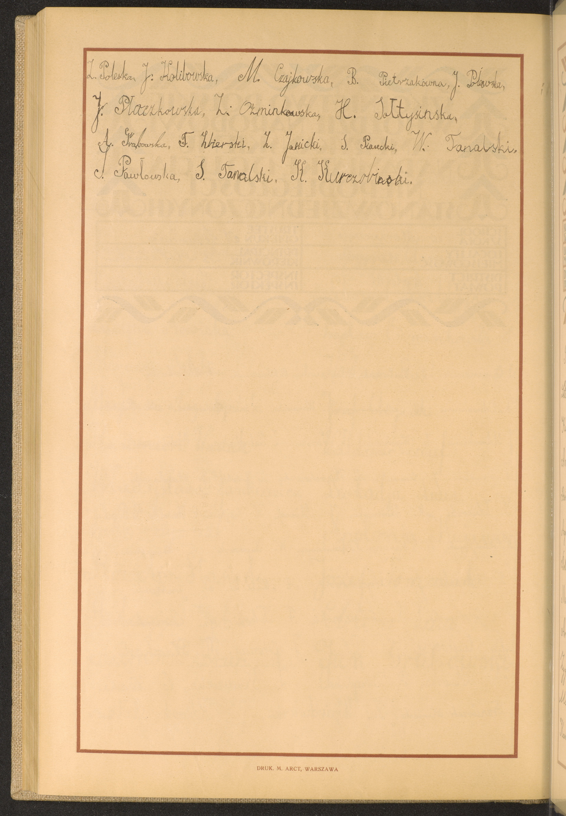 Podpis Z. Oźminkowska na stronie nr 272 w tomie nr 38