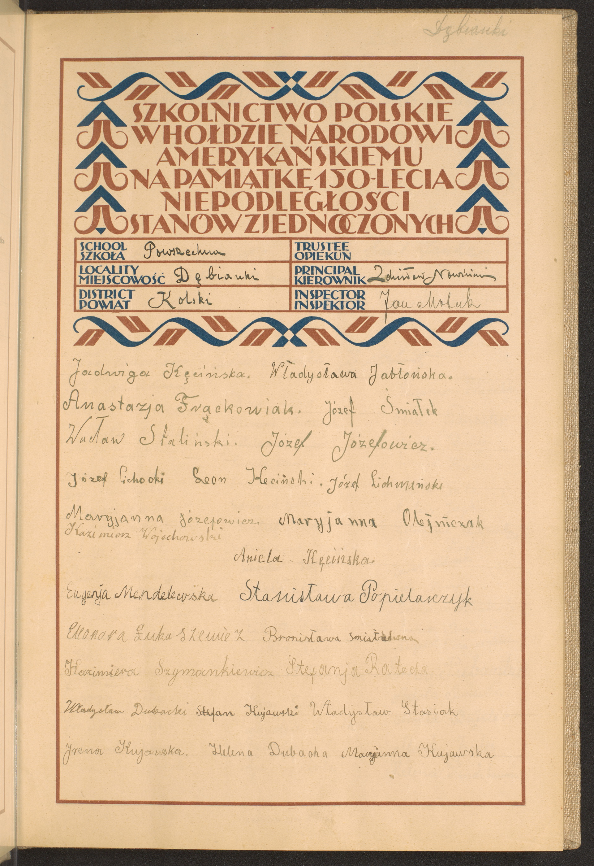 Podpis Zdzisław Nowiński na stronie nr 21 w tomie nr 39