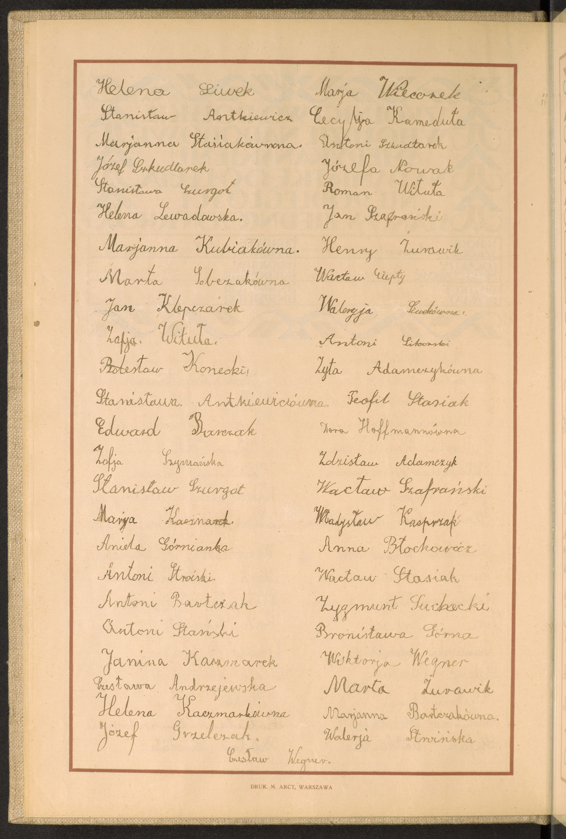 Podpis Helena Siwek na stronie nr 28 w tomie nr 39