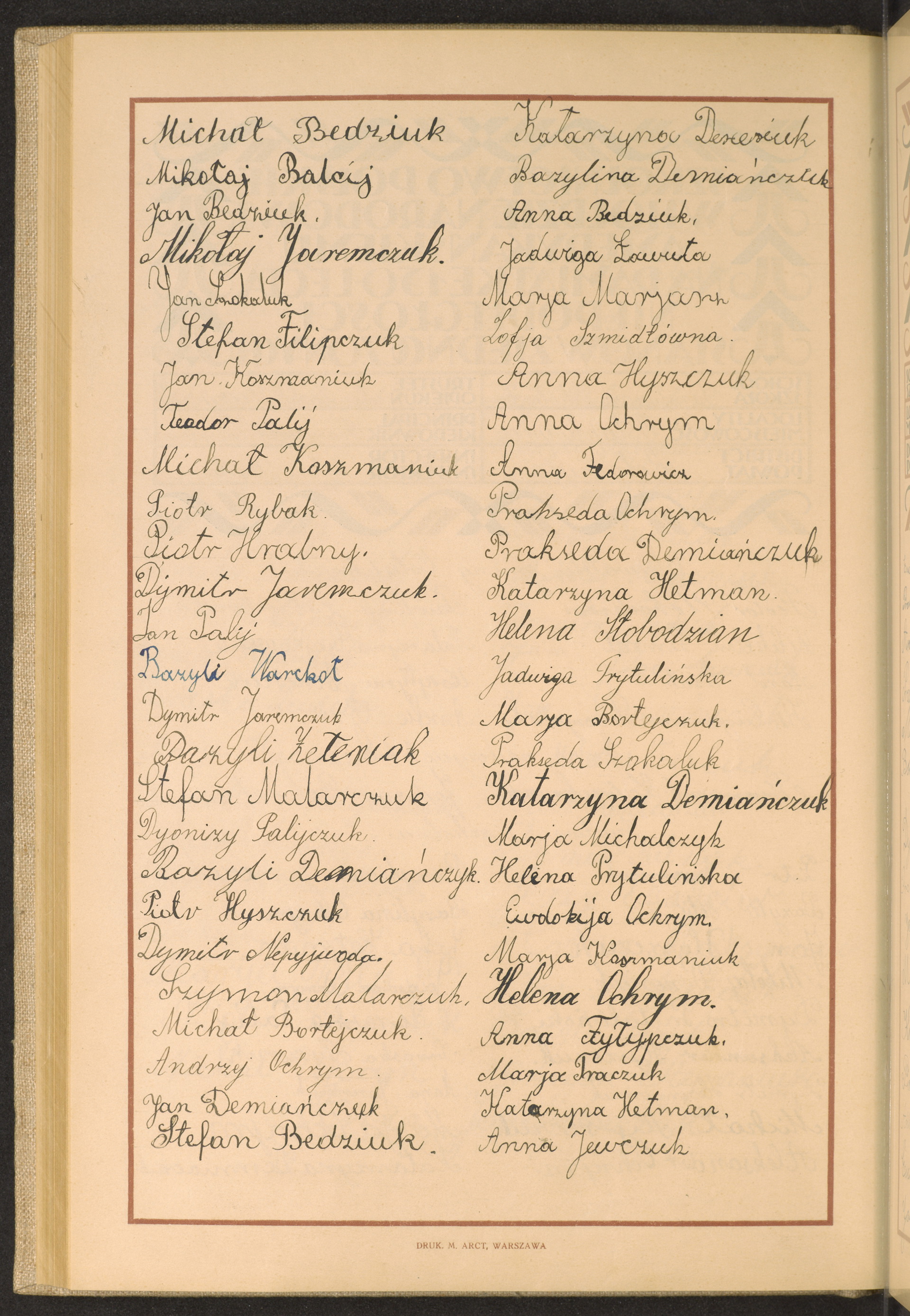 Podpis Anna Jewczuk na stronie nr 218 w tomie nr 39