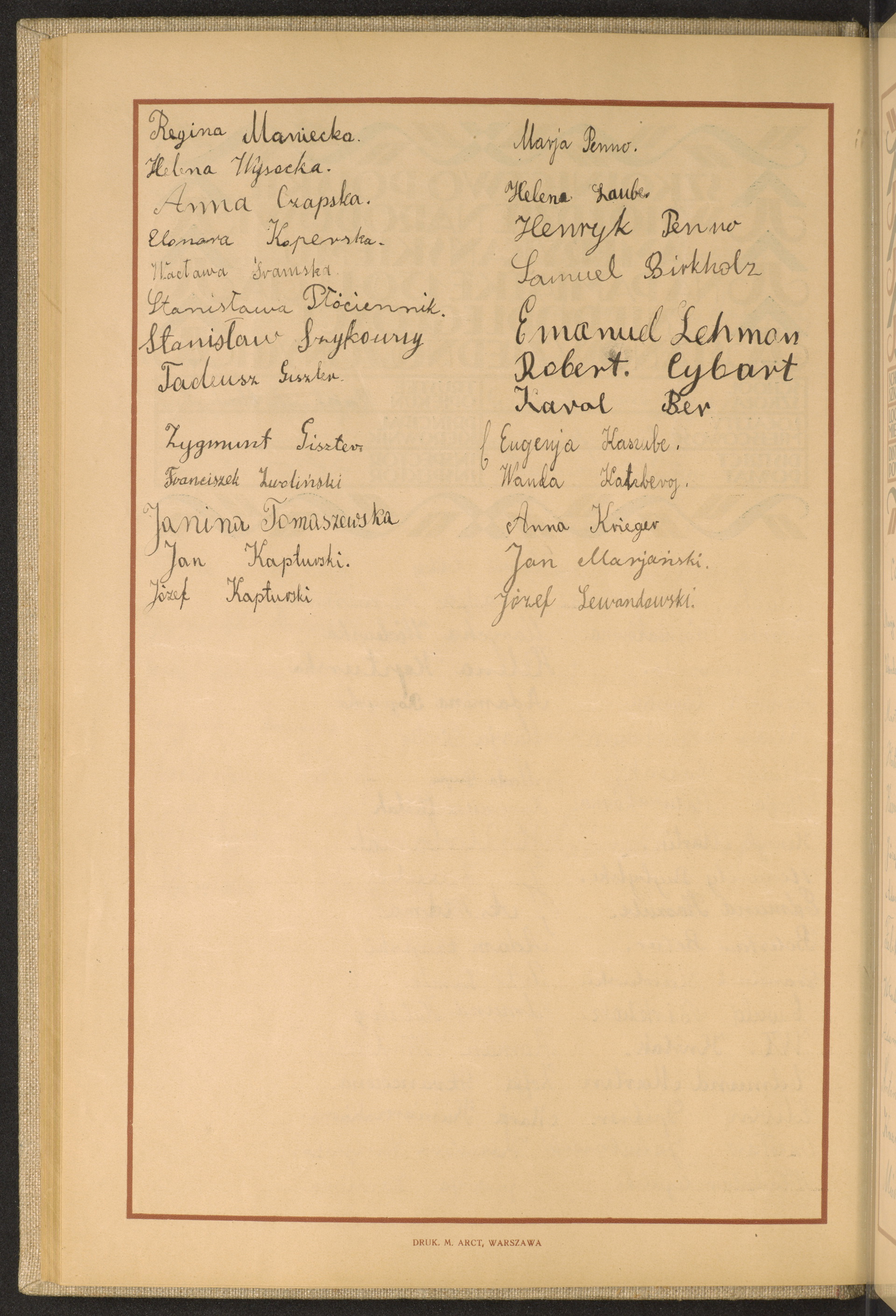 Podpis Józef Lewandowski na stronie nr 98 w tomie nr 40