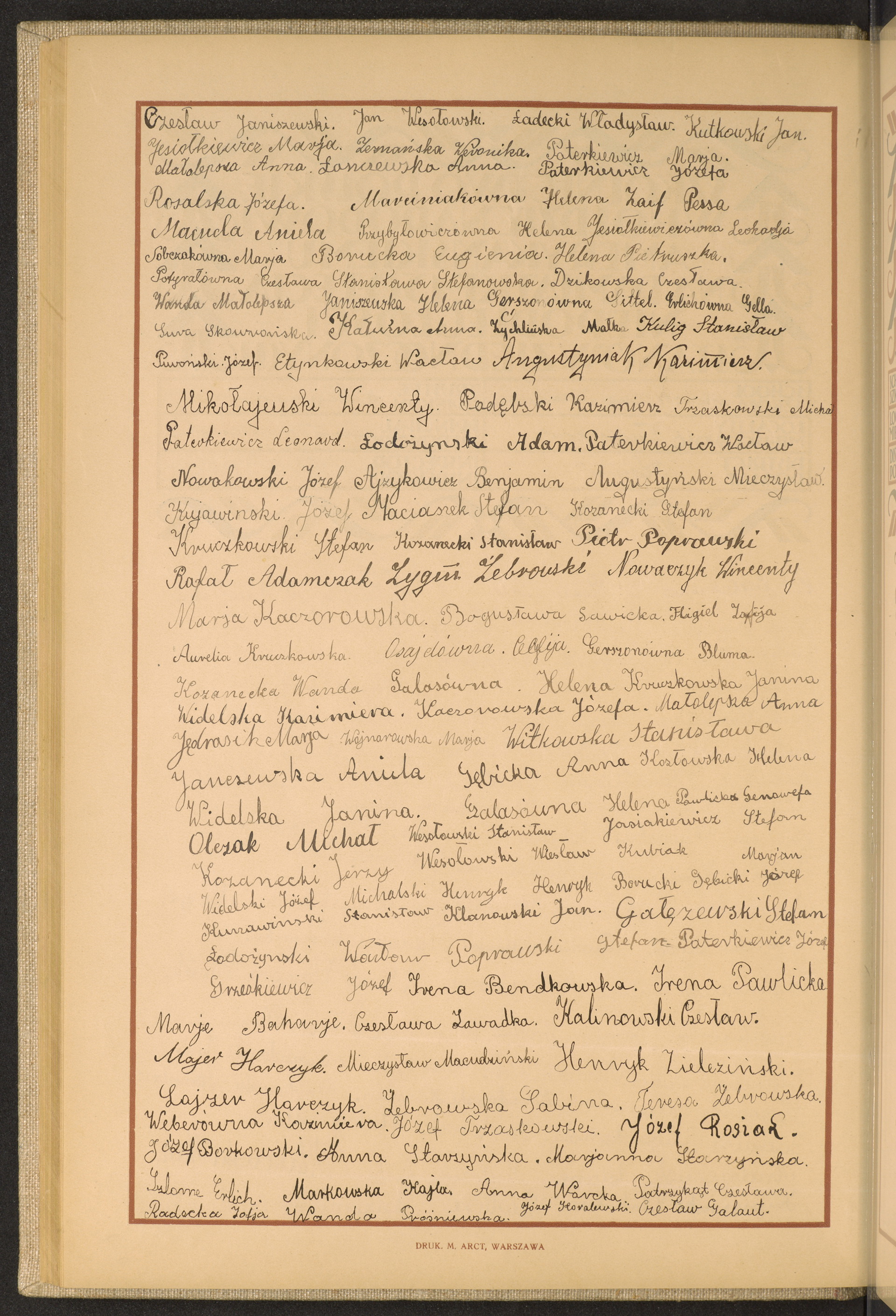 Podpis Irena Bendkowska na stronie nr 126 w tomie nr 40