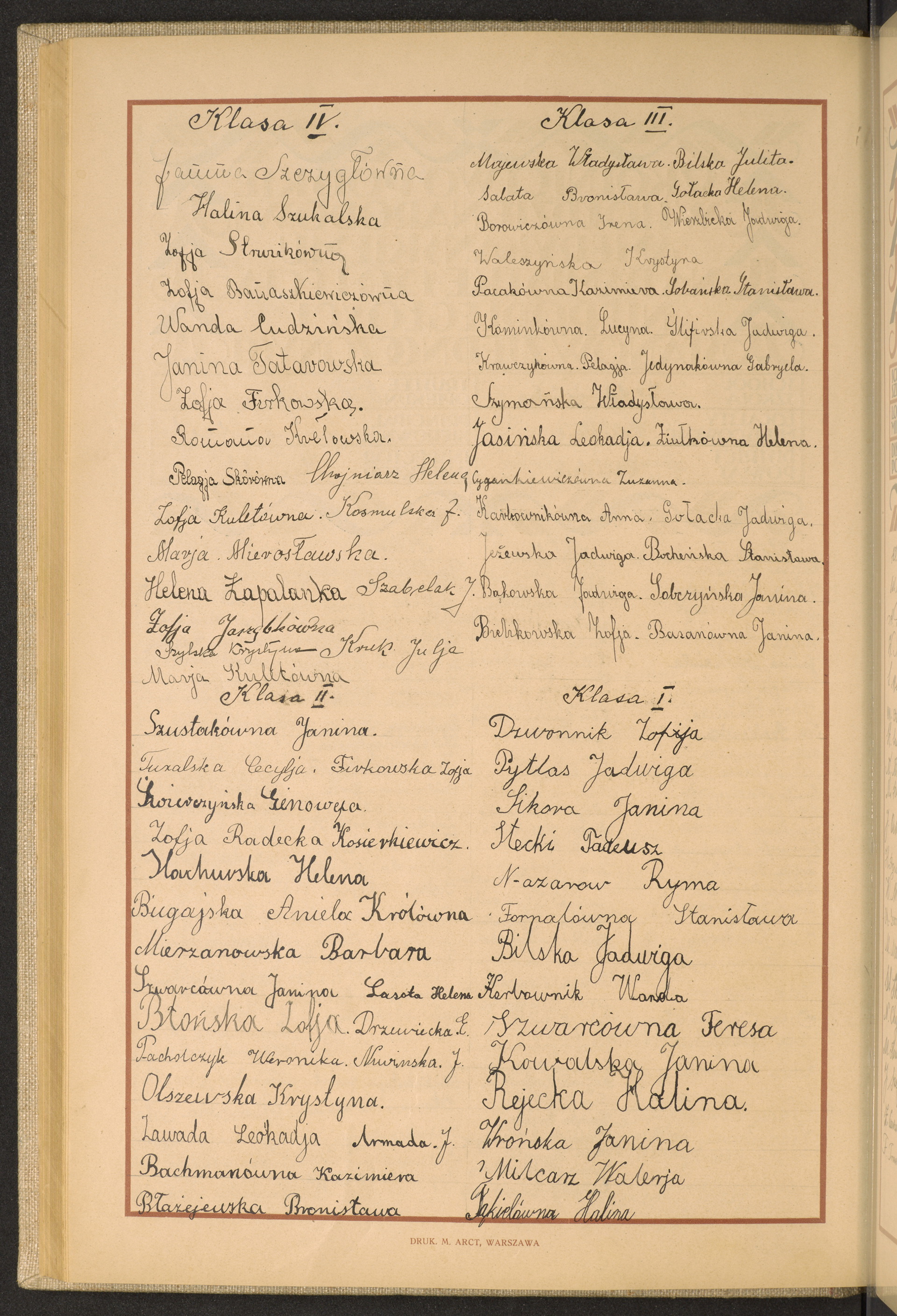 Podpis Janina Szczygło na stronie nr 158 w tomie nr 40