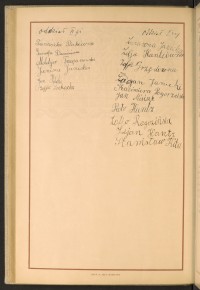 Podpis Genowefa Damin na stronie nr 216 w tomie nr 40