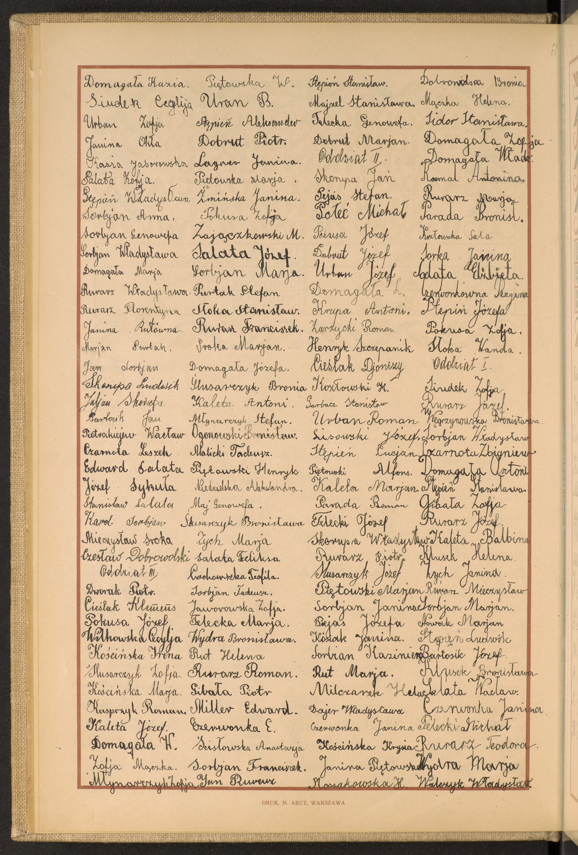 Podpis Anastazja Ścisłowska na stronie nr 26 w tomie nr 41