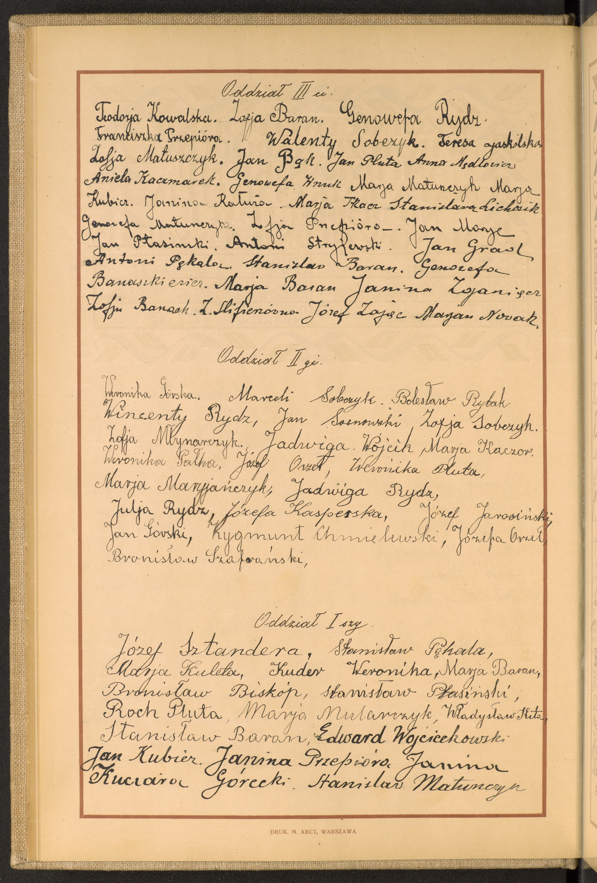 Podpis Aniela Kaczmarek na stronie nr 38 w tomie nr 41