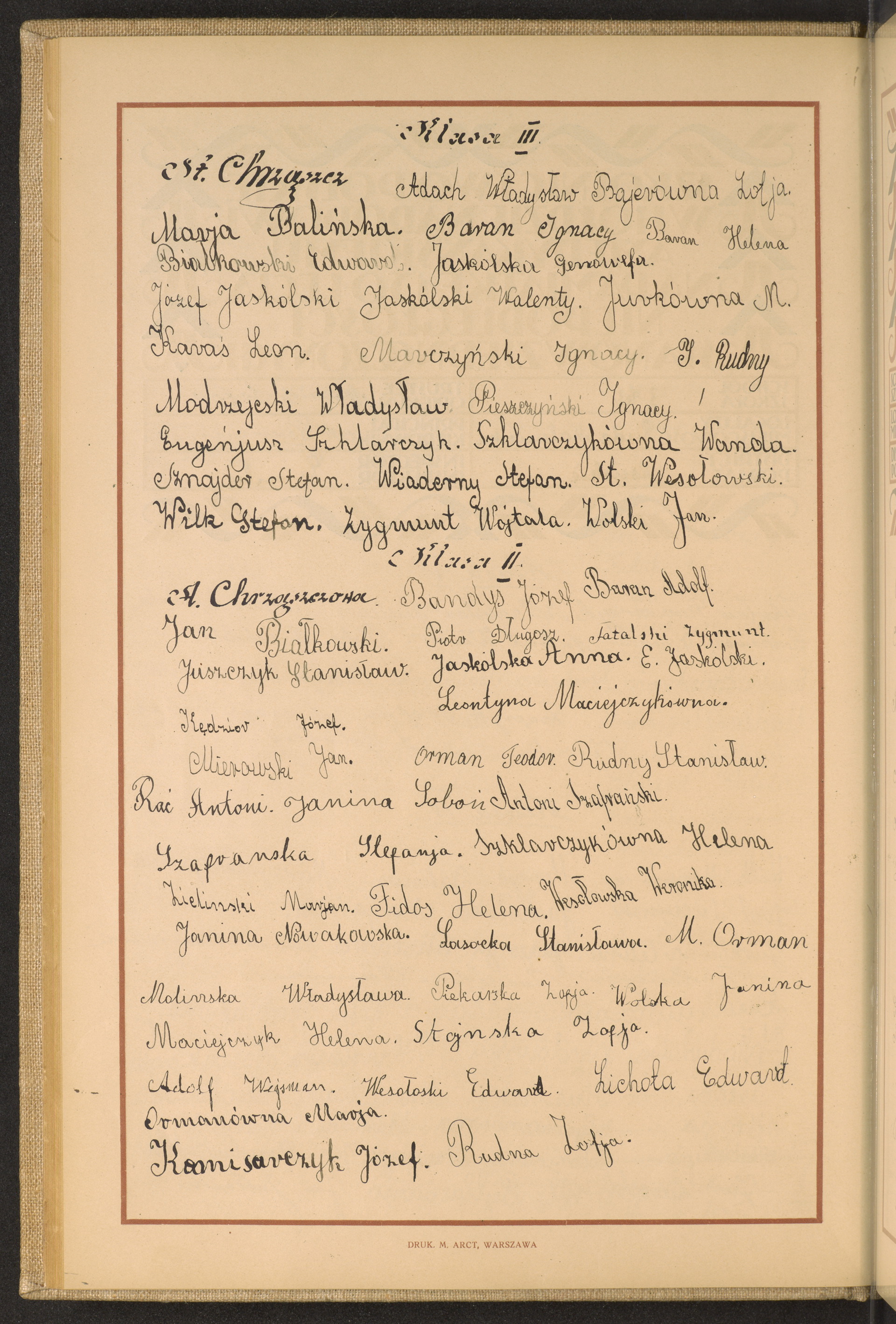 Podpis Jan Białkowski na stronie nr 62 w tomie nr 41