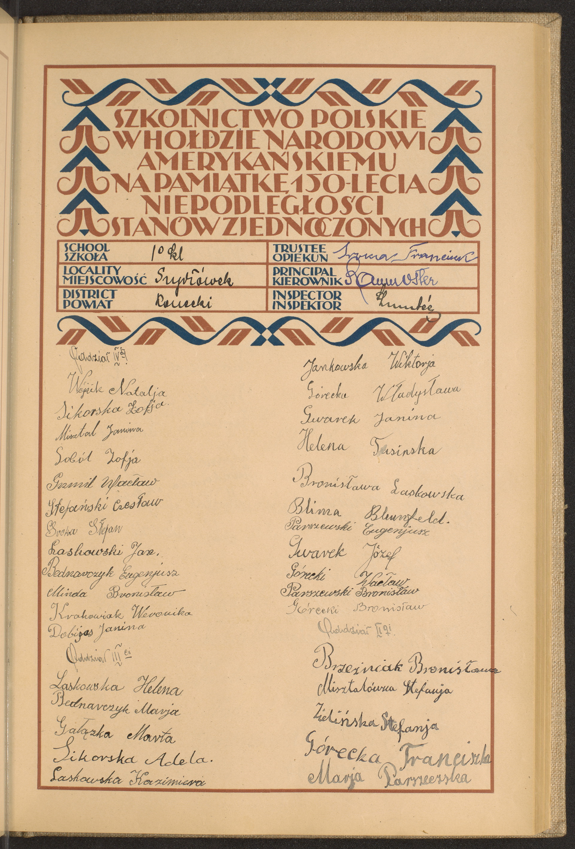 Podpis Franciszek nieczytelny podpis na stronie nr 79 w tomie nr 41