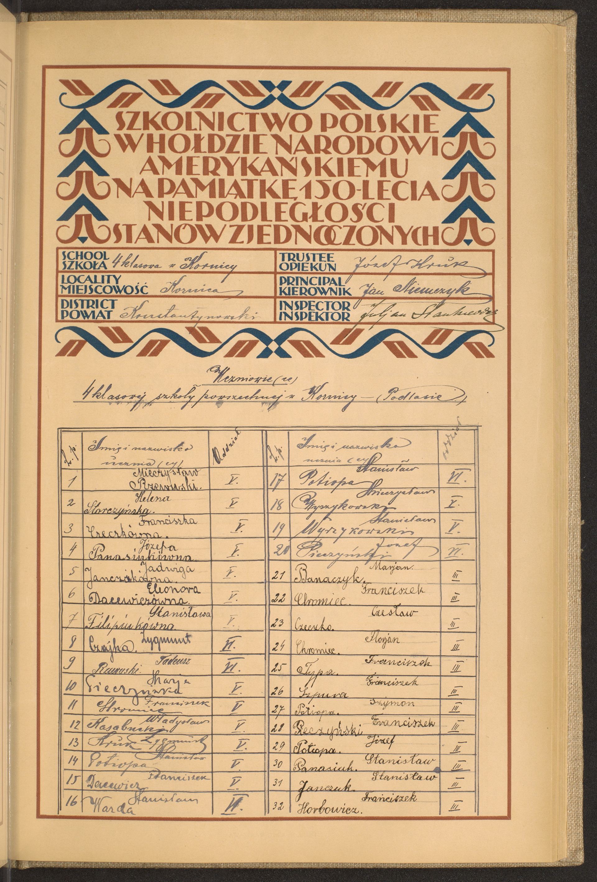 Podpis Franciszek Horbowicz na stronie nr 163 w tomie nr 41