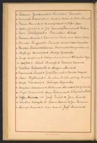 Podpis Franciszka Cielecka na stronie nr 120 w tomie nr 42