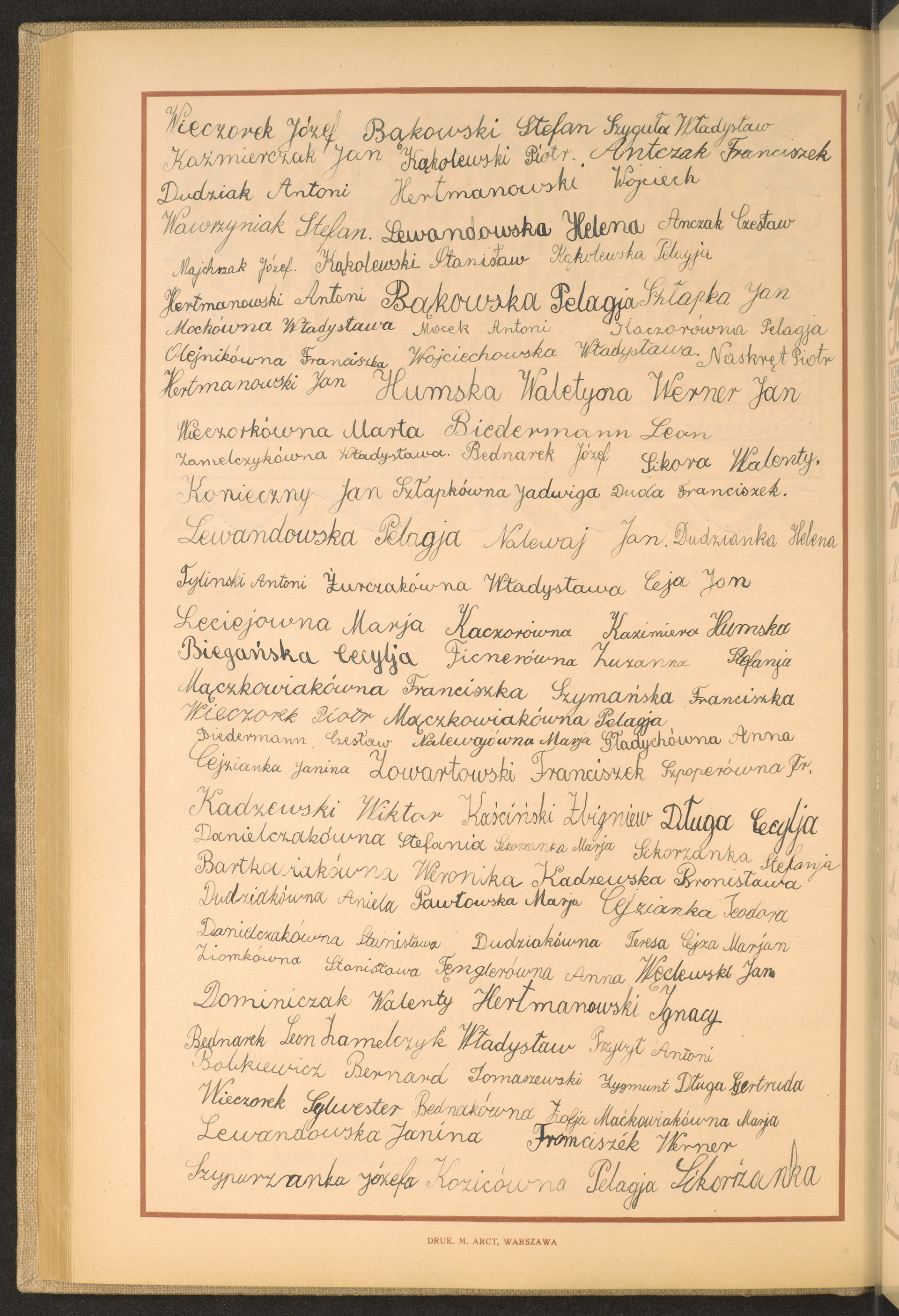 Podpis Franciszek Antczak na stronie nr 172 w tomie nr 42