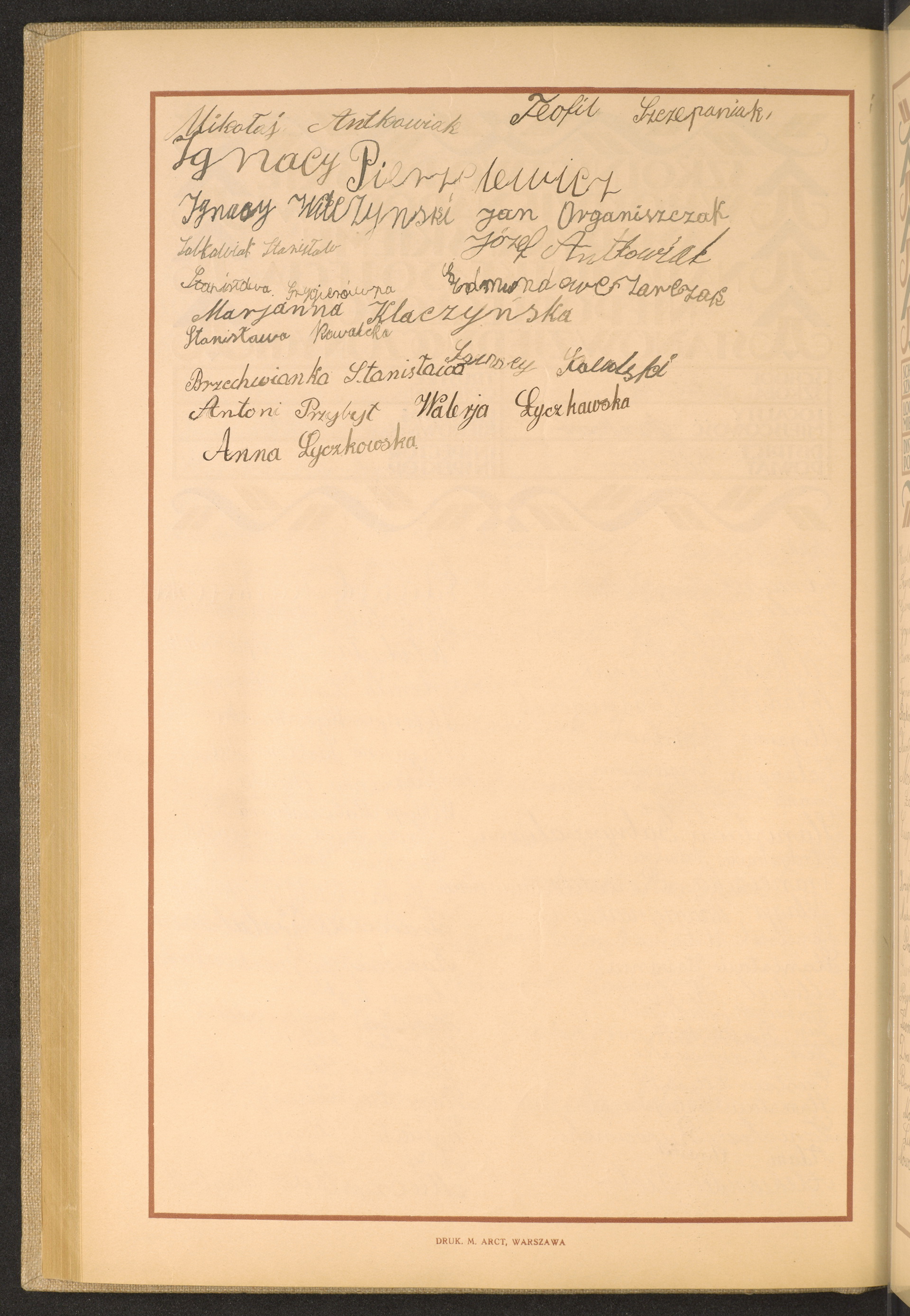 Podpis Mikołaj Antkowiak na stronie nr 208 w tomie nr 42