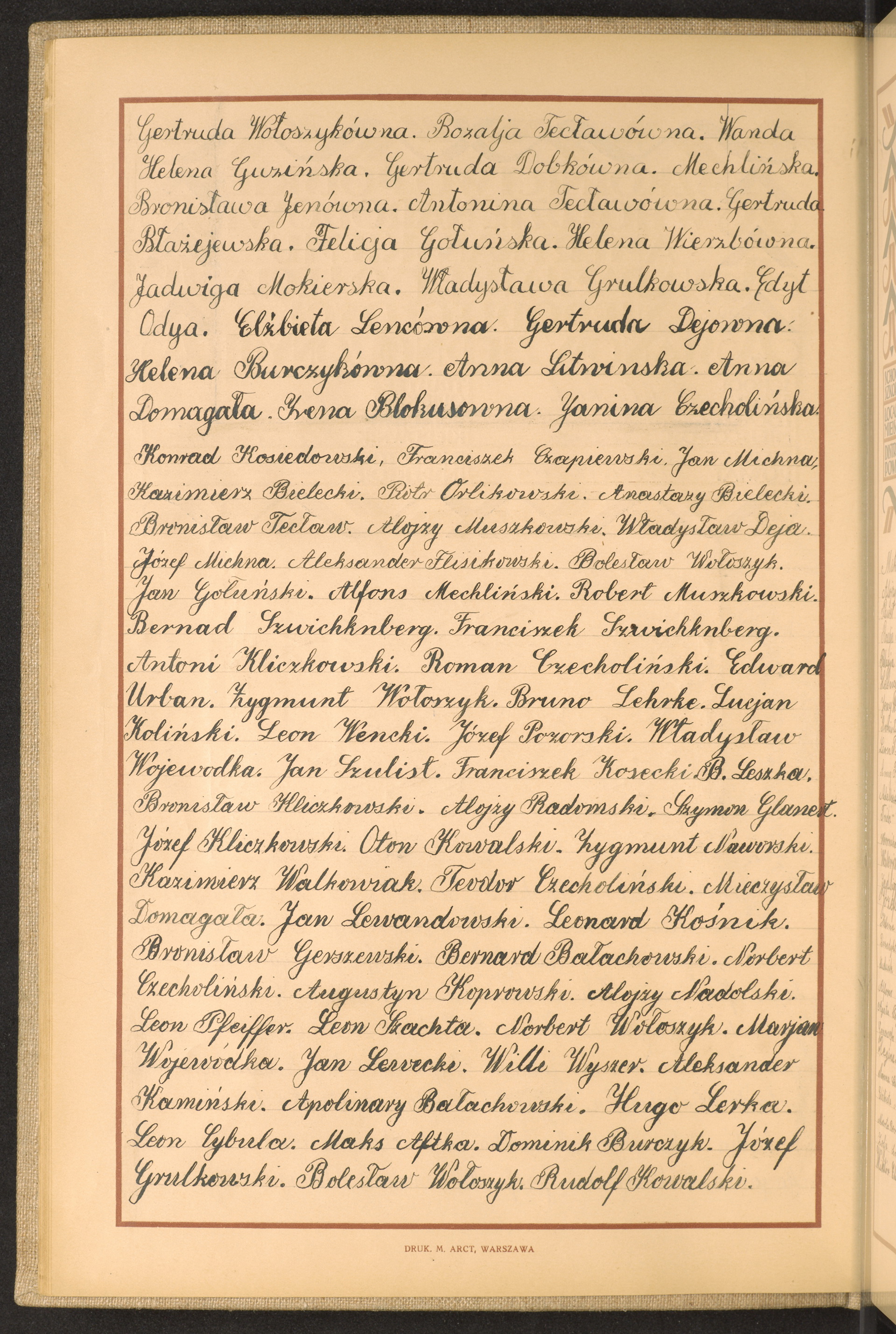 Podpis Rudolf Kowalski na stronie nr 28 w tomie nr 43