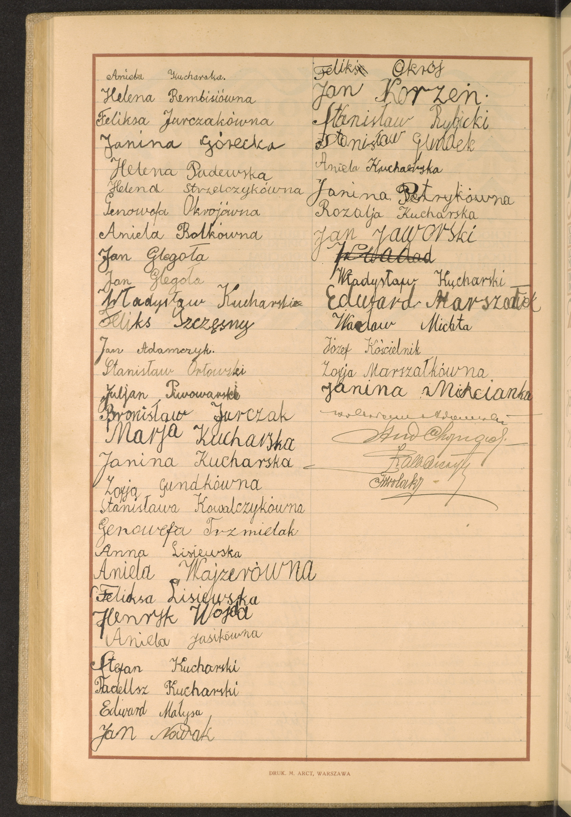 Podpis  nieczytelny podpis na stronie nr 204 w tomie nr 43