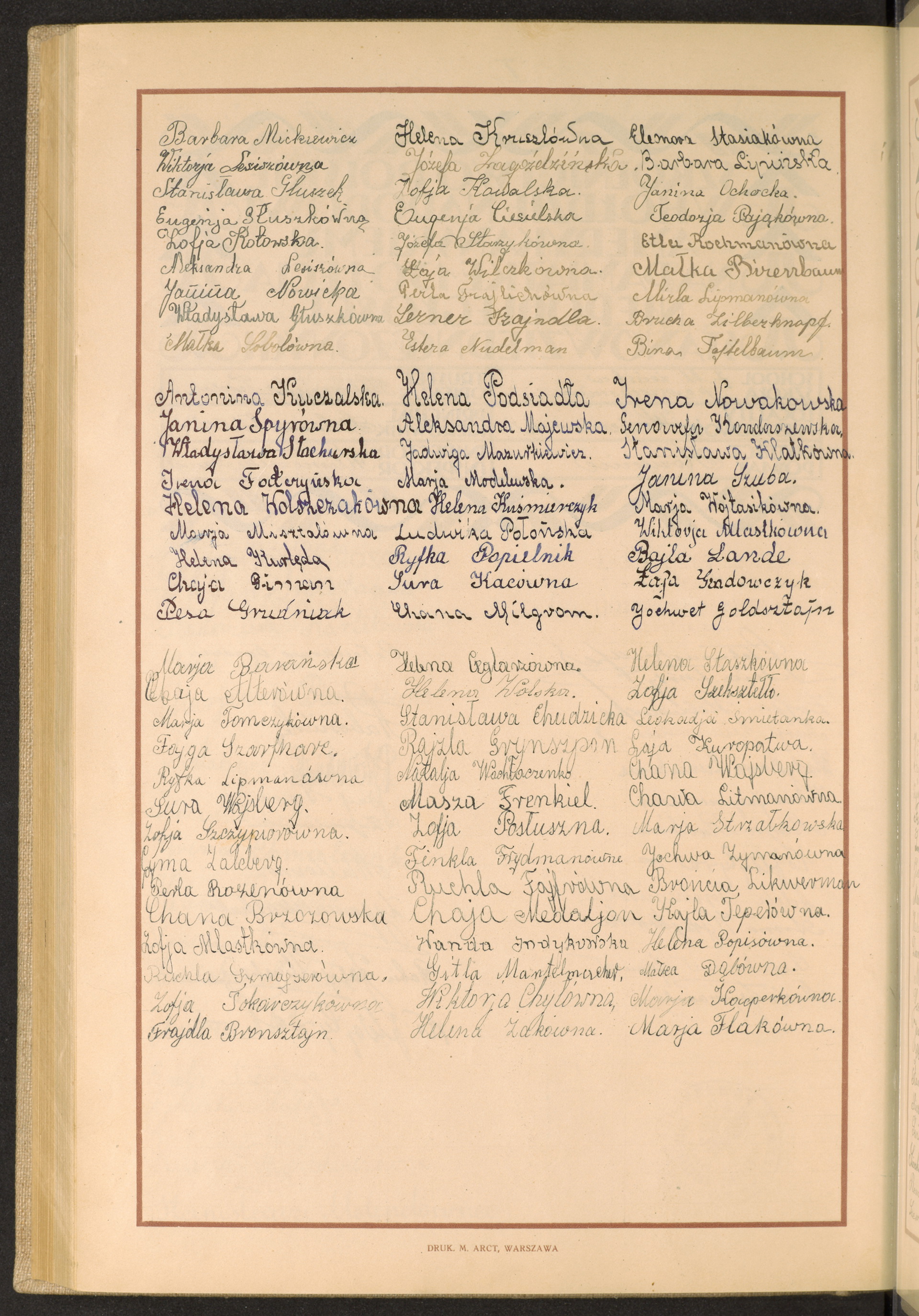 Podpis Maria Flak na stronie nr 268 w tomie nr 43