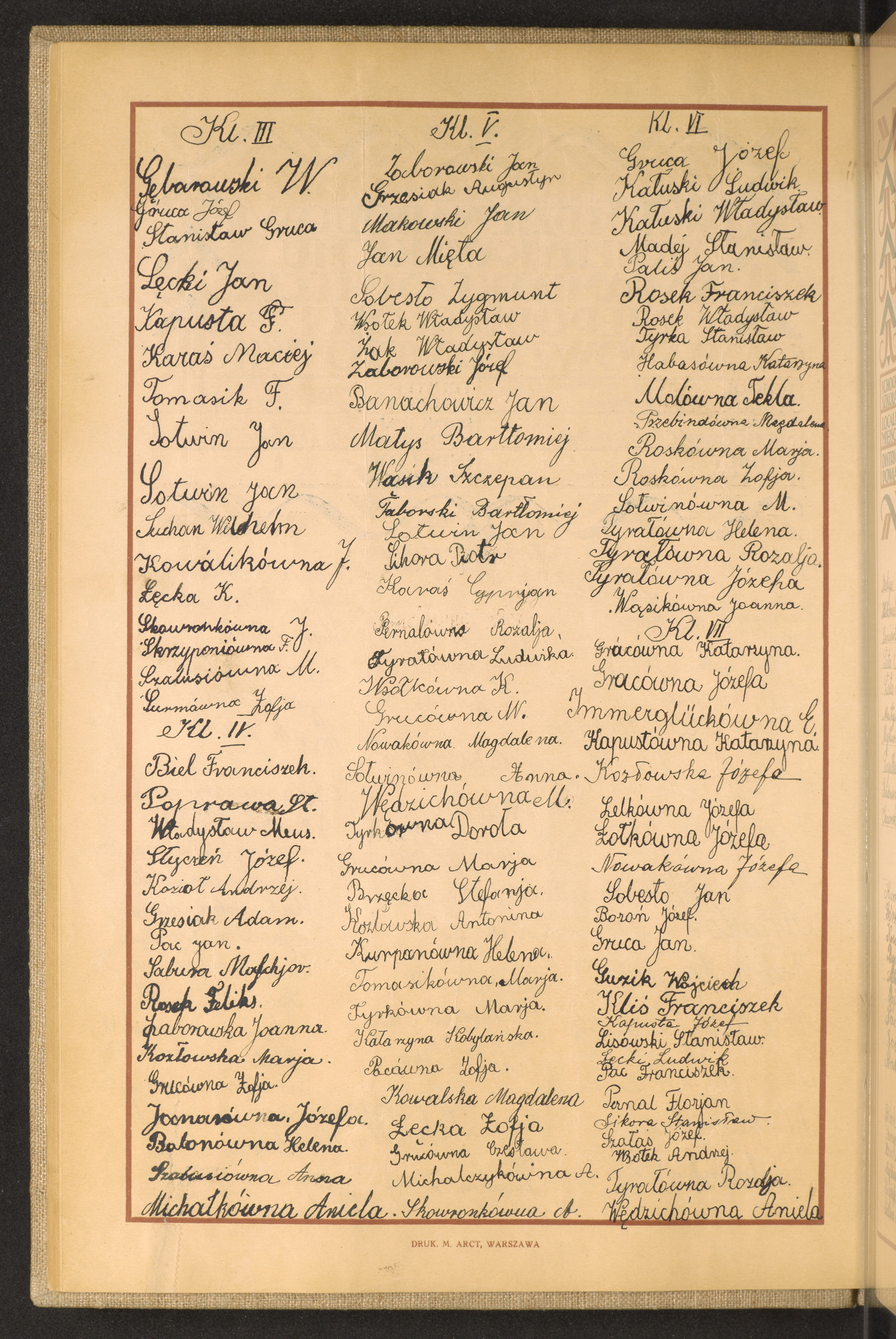 Podpis Adam Grzesiak na stronie nr 44 w tomie nr 45