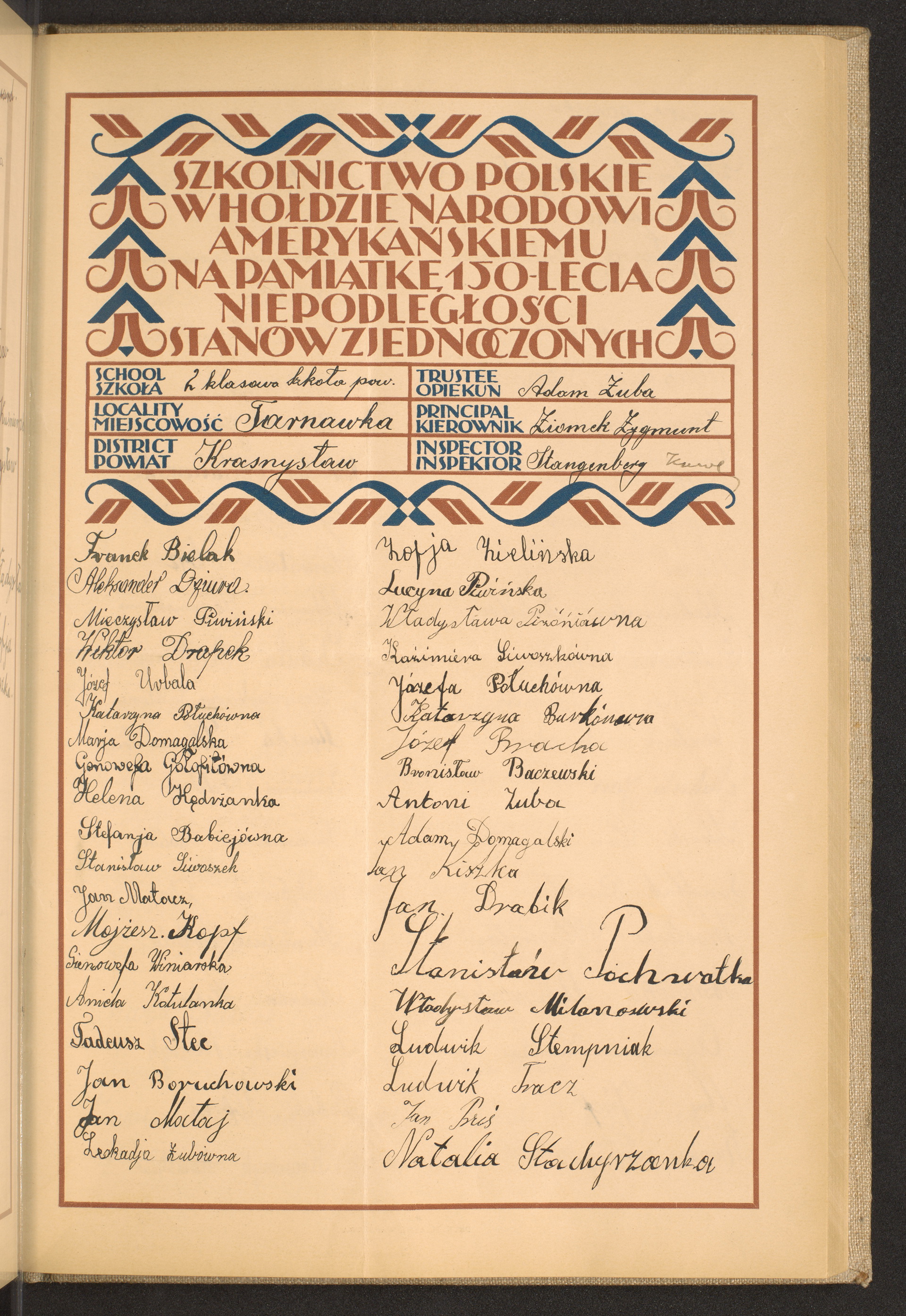 Podpis Natalia Stachyra na stronie nr 141 w tomie nr 45