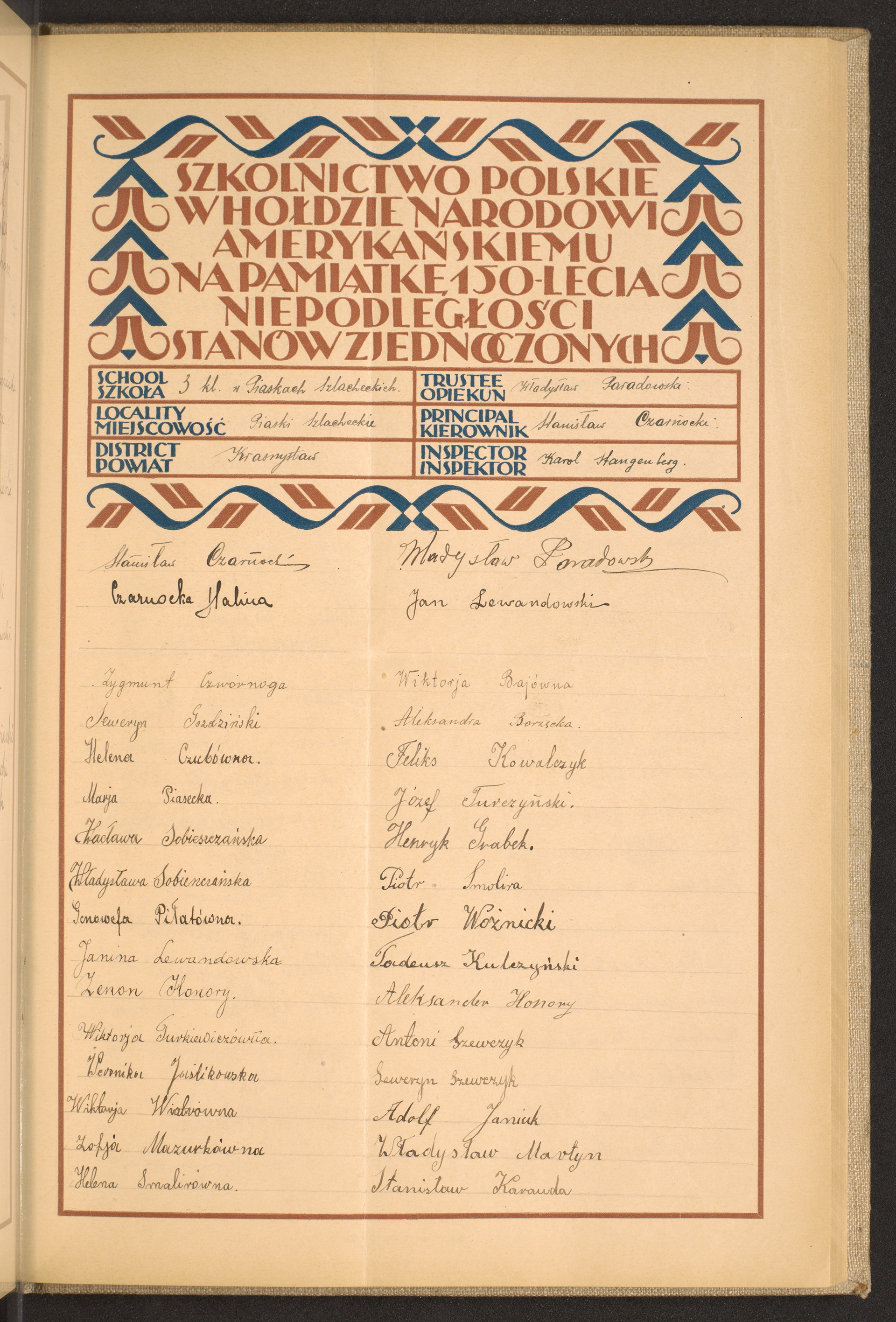 Podpis Stanisław Karauda na stronie nr 179 w tomie nr 45