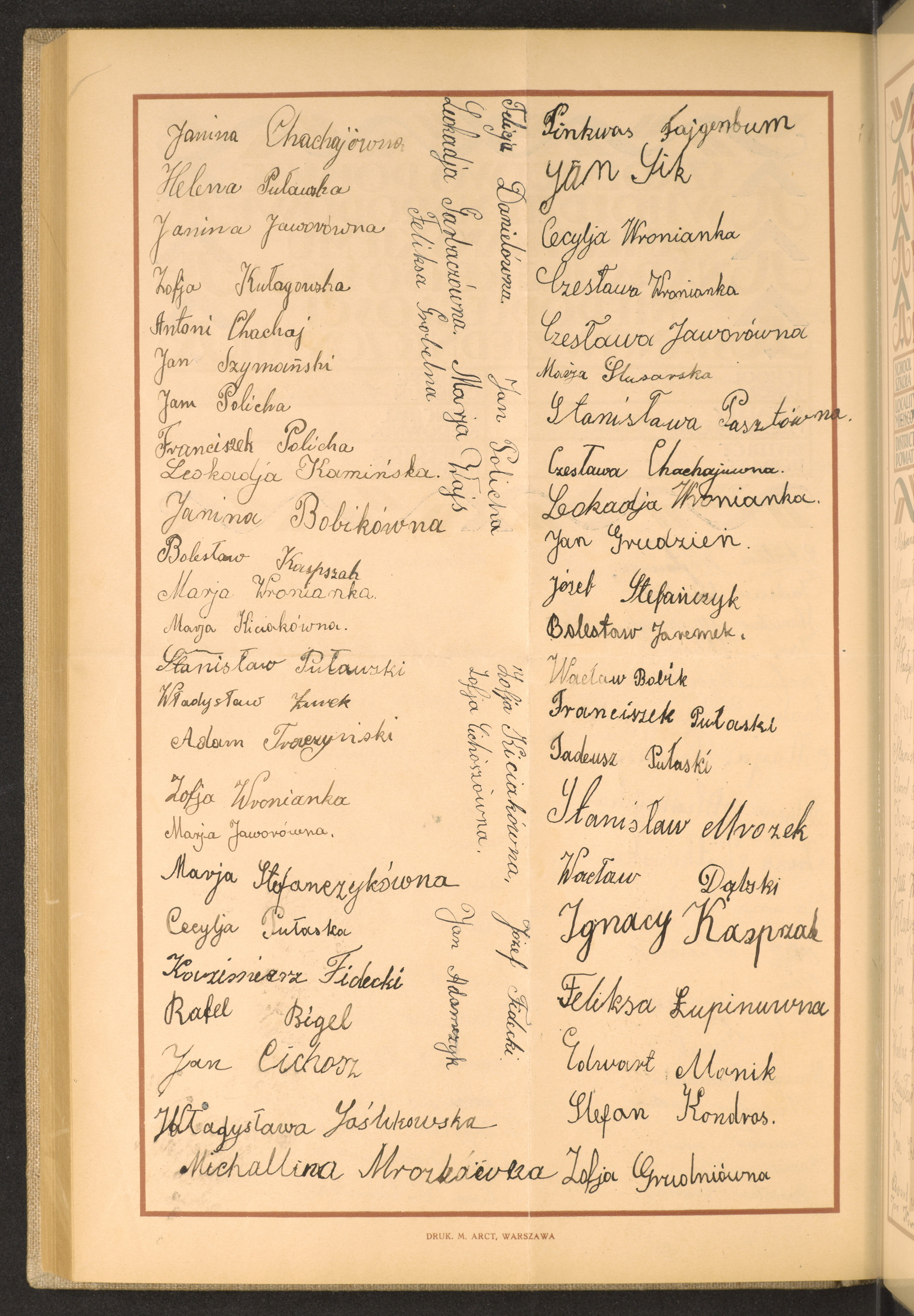 Podpis Zofia Grudzień na stronie nr 252 w tomie nr 45