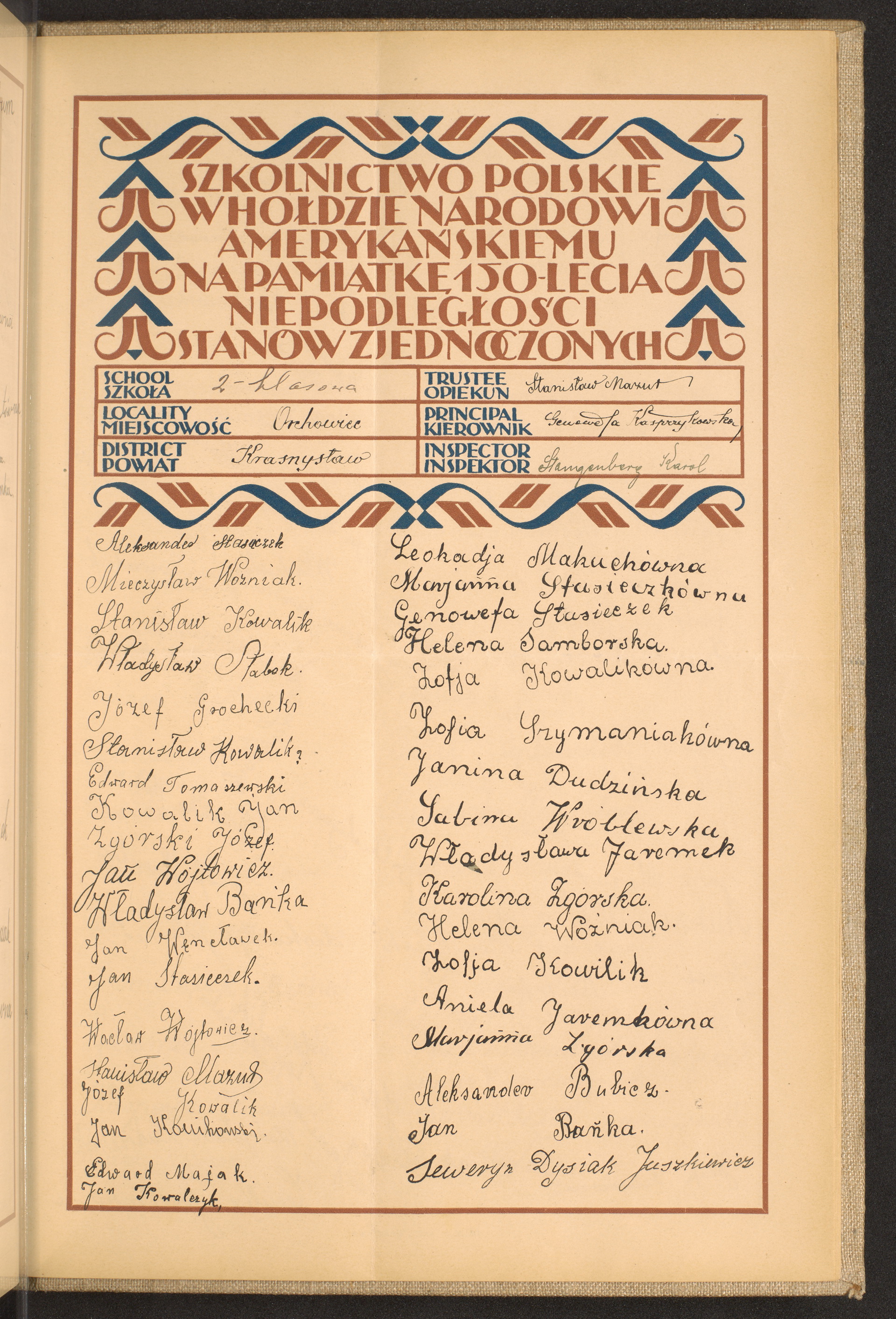 Podpis Zofia Kowalik na stronie nr 253 w tomie nr 45