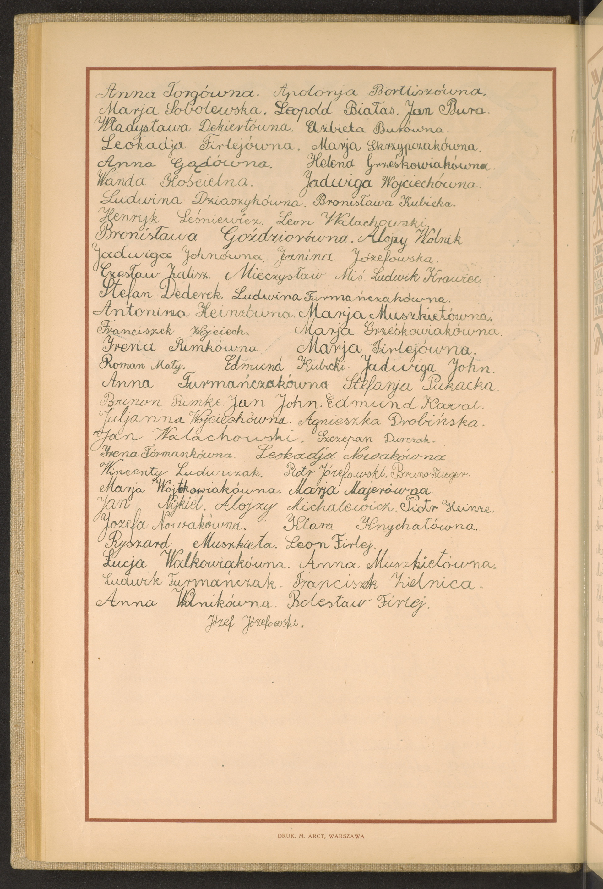 Podpis Jan Nykiel na stronie nr 84 w tomie nr 46