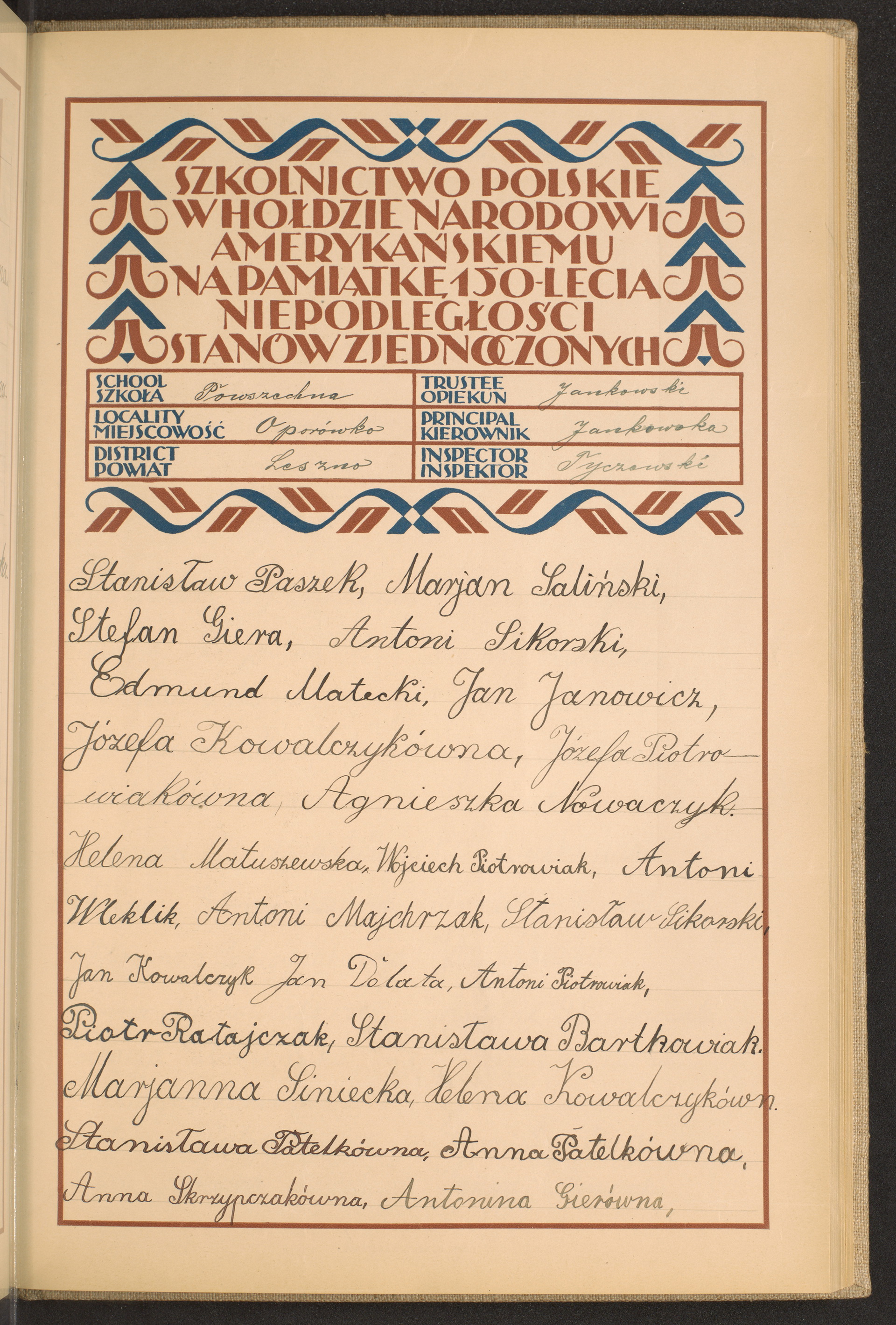 Podpis  Jankowski na stronie nr 177 w tomie nr 46