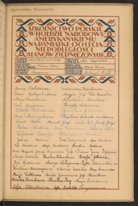 Podpis Maria Abramowska na stronie nr 253 w tomie nr 46